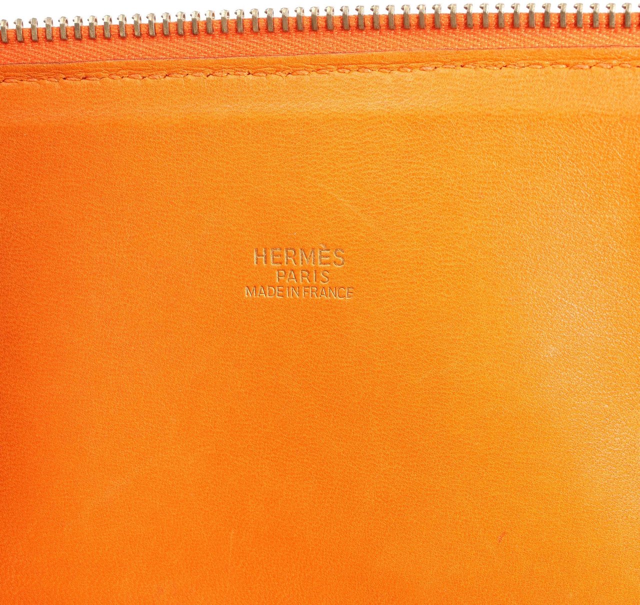 Hermès HERMES Bolide 35 Taurillon Clemence Handbag in Orange □G:2003 Oranje