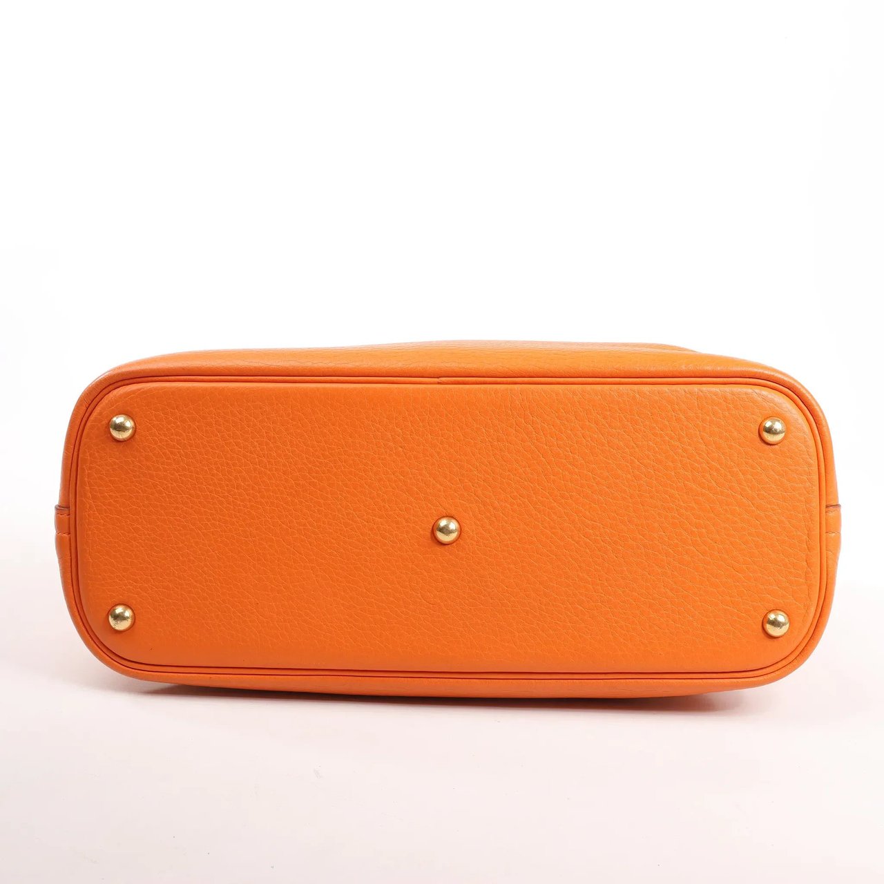 Hermès HERMES Bolide 35 Taurillon Clemence Handbag in Orange □G:2003 Oranje