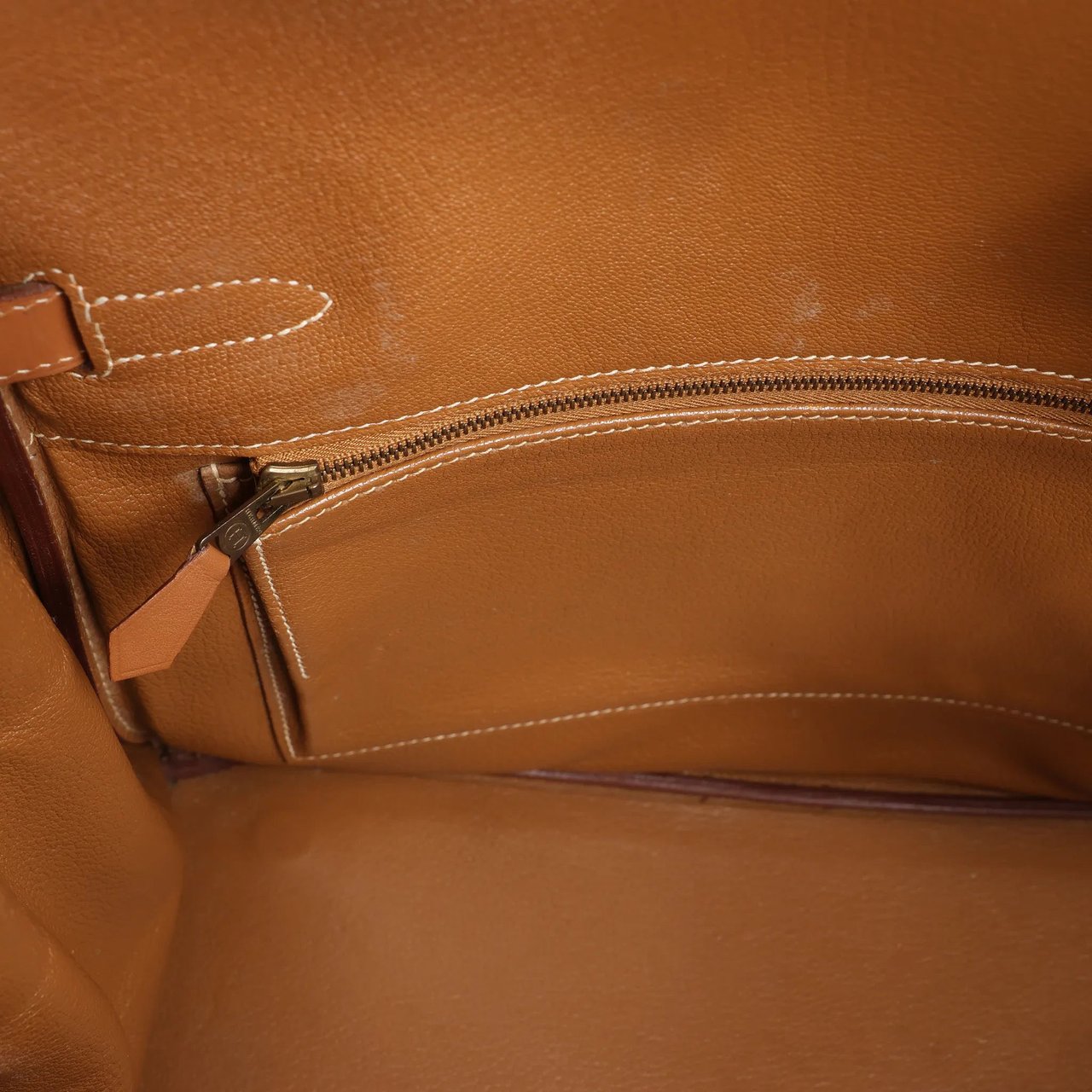 Hermès HERMES Haut A Courroies 32 Vache Handbag in Brown ○Y:1995 Bruin