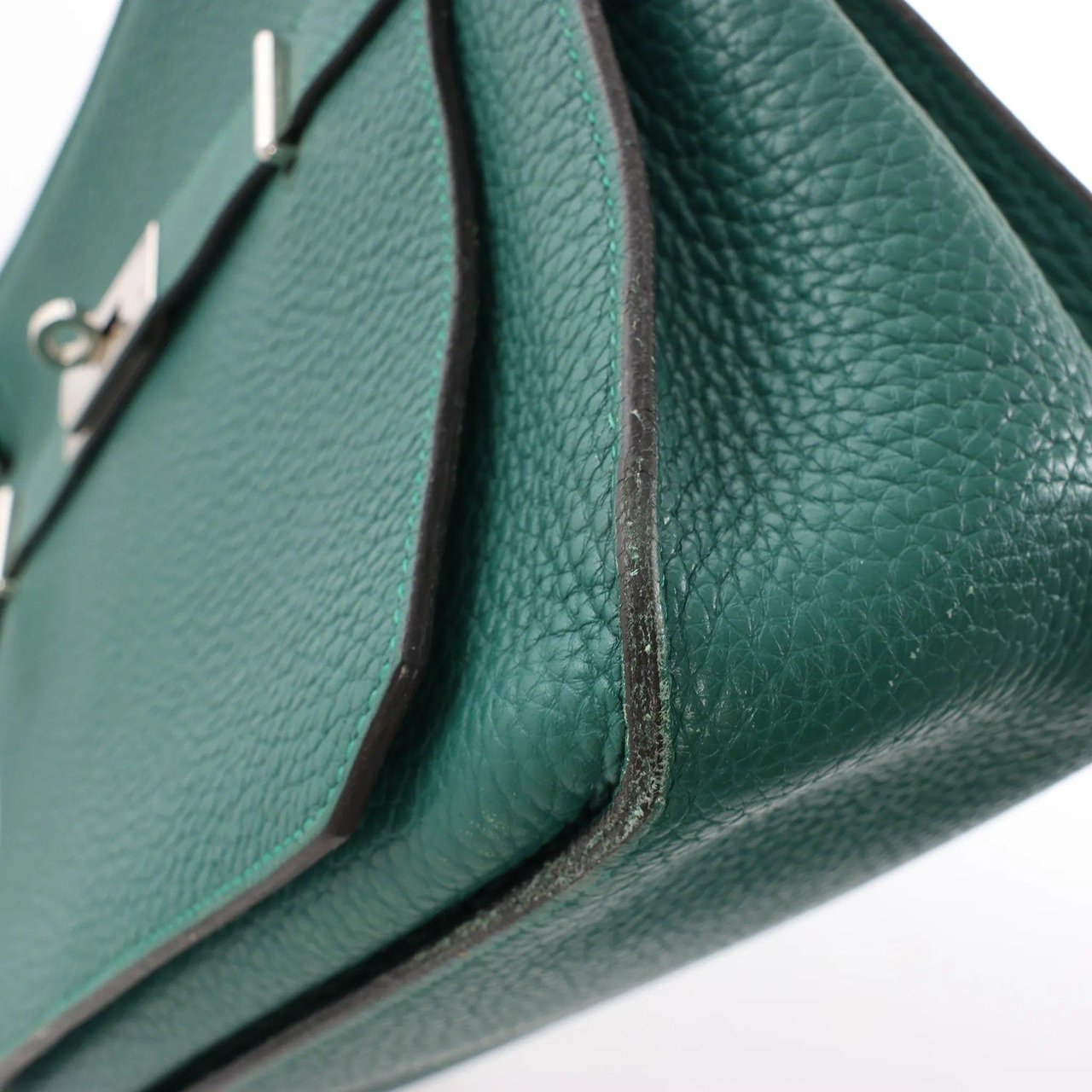 Hermès Hermes Jypsiere 28 Taurillon Clémence Crossbody Bag in Green □Q 2013 Divers