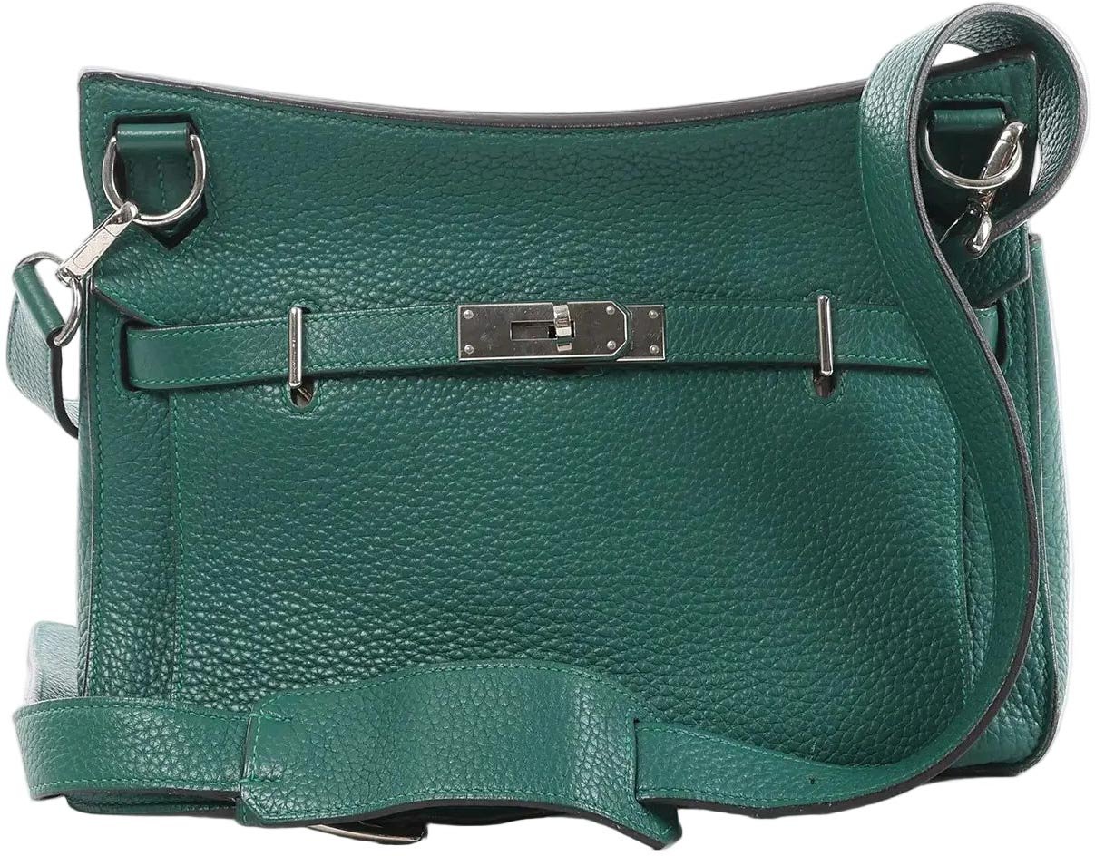 Hermès Hermes Jypsiere 28 Taurillon Clémence Crossbody Bag in Green □Q 2013 Divers