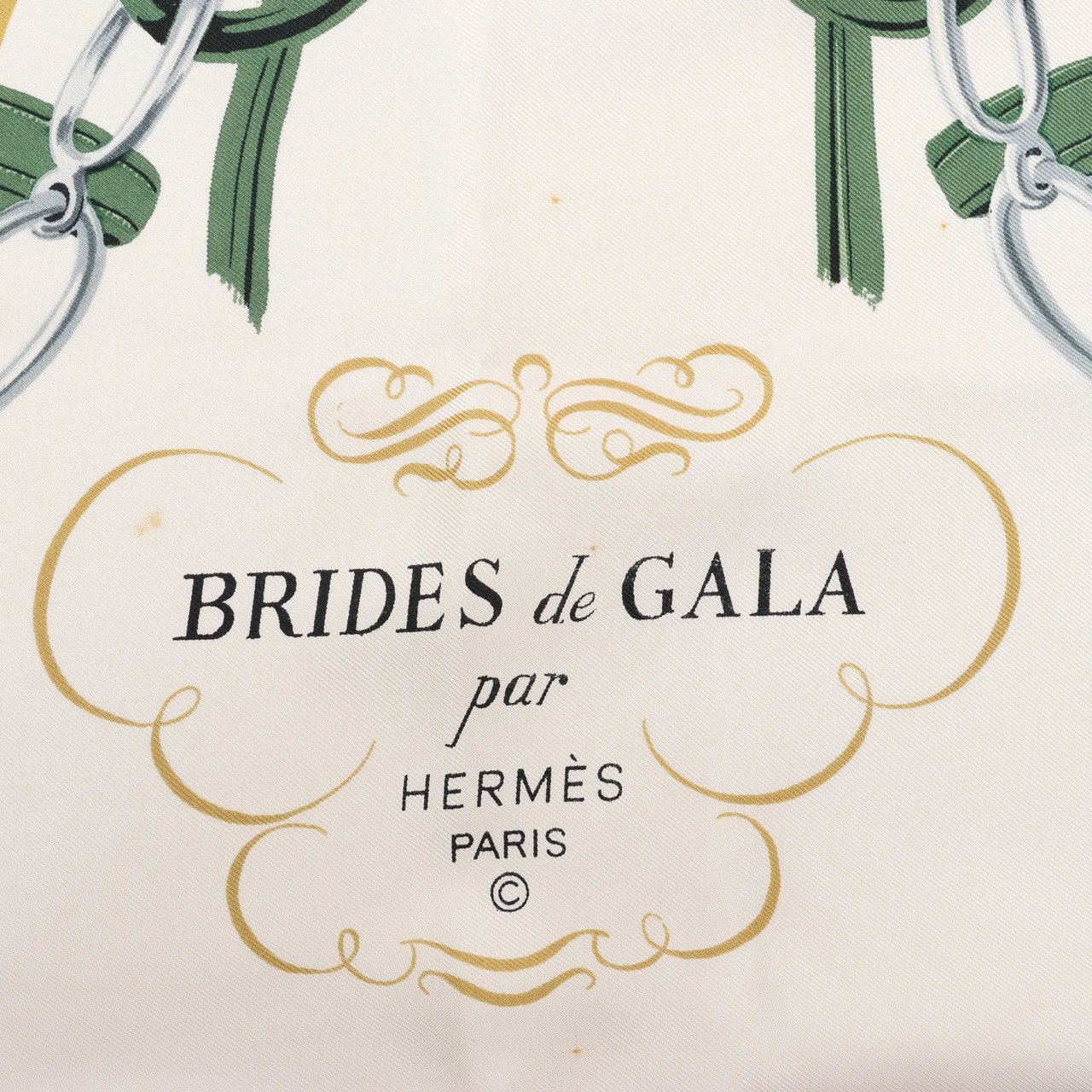 Hermès Hermès Carré 90 "BRIDES de GALA" Silk handkerchief in Green Divers