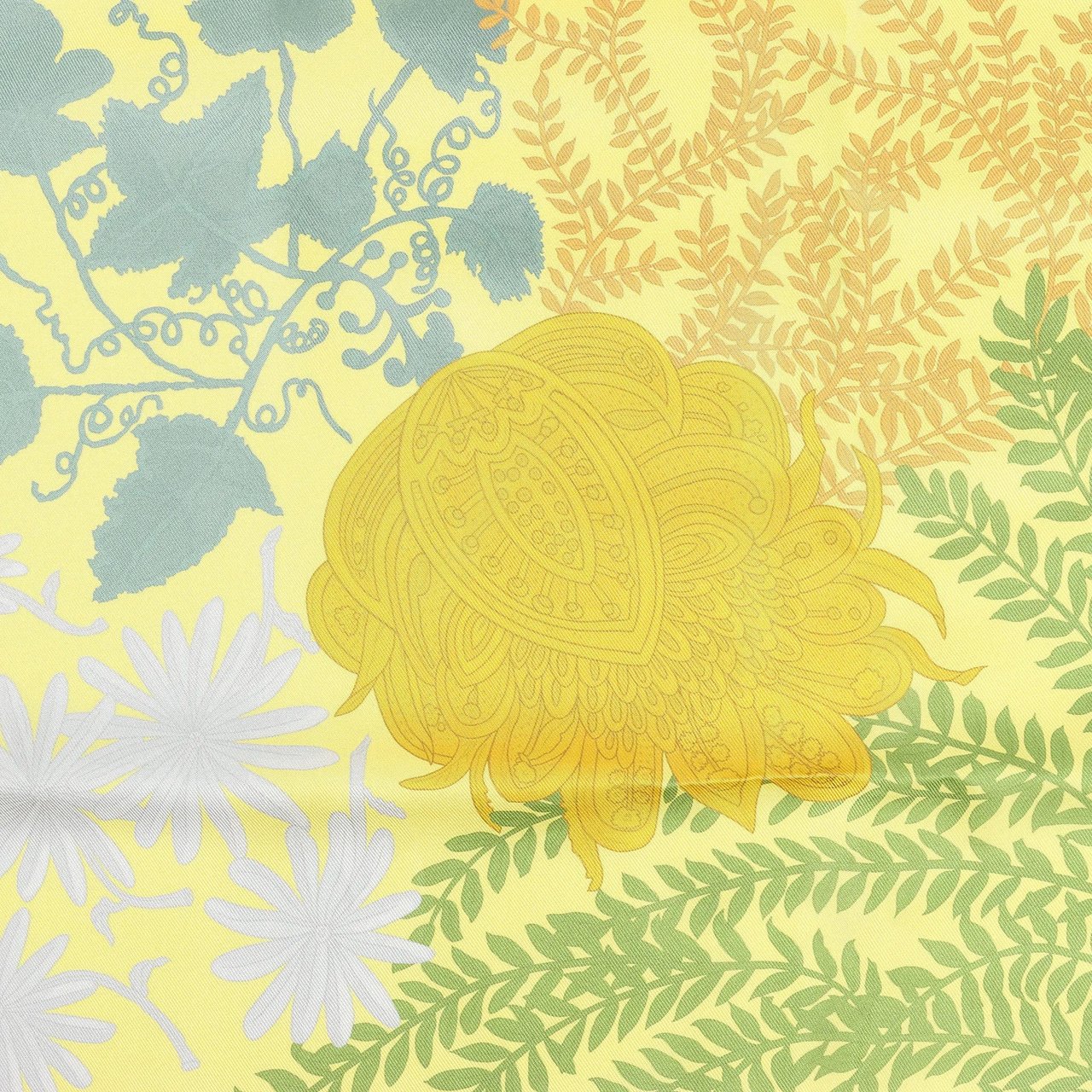 Hermès Hermès Carré Double face 90 "LES JARDIN DES PEINTRES" Silk handkerchief in Multicolor Divers