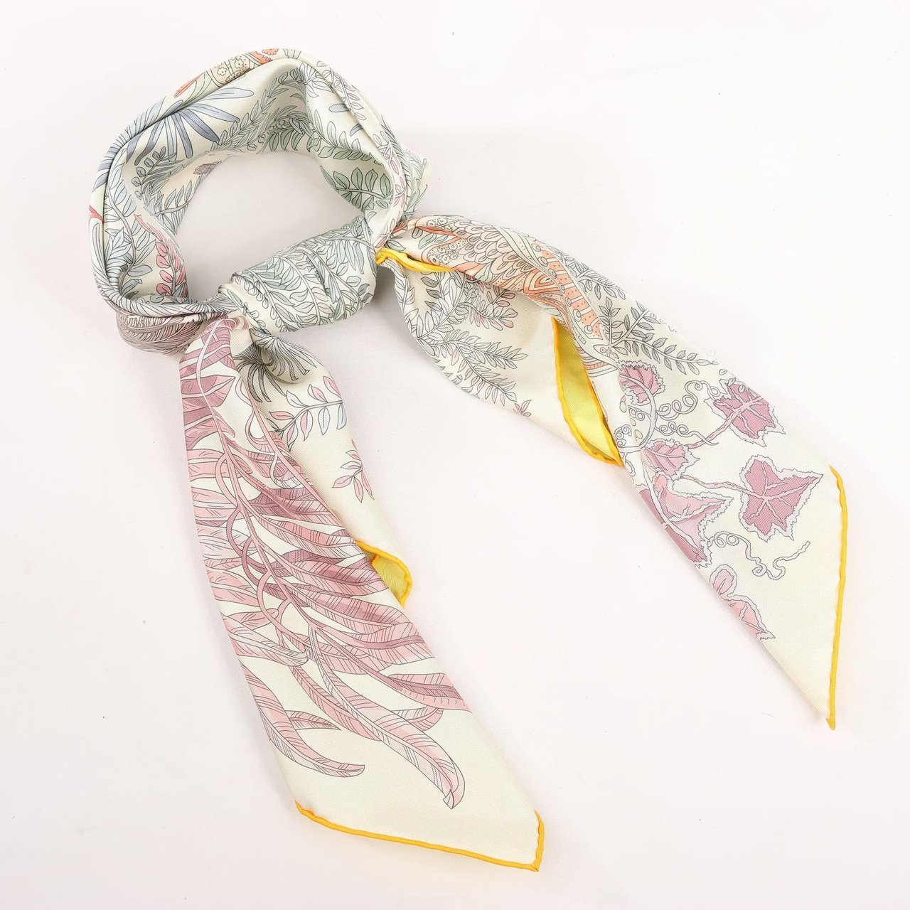 Hermès Hermès Carré Double face 90 "LES JARDIN DES PEINTRES" Silk handkerchief in Multicolor Divers