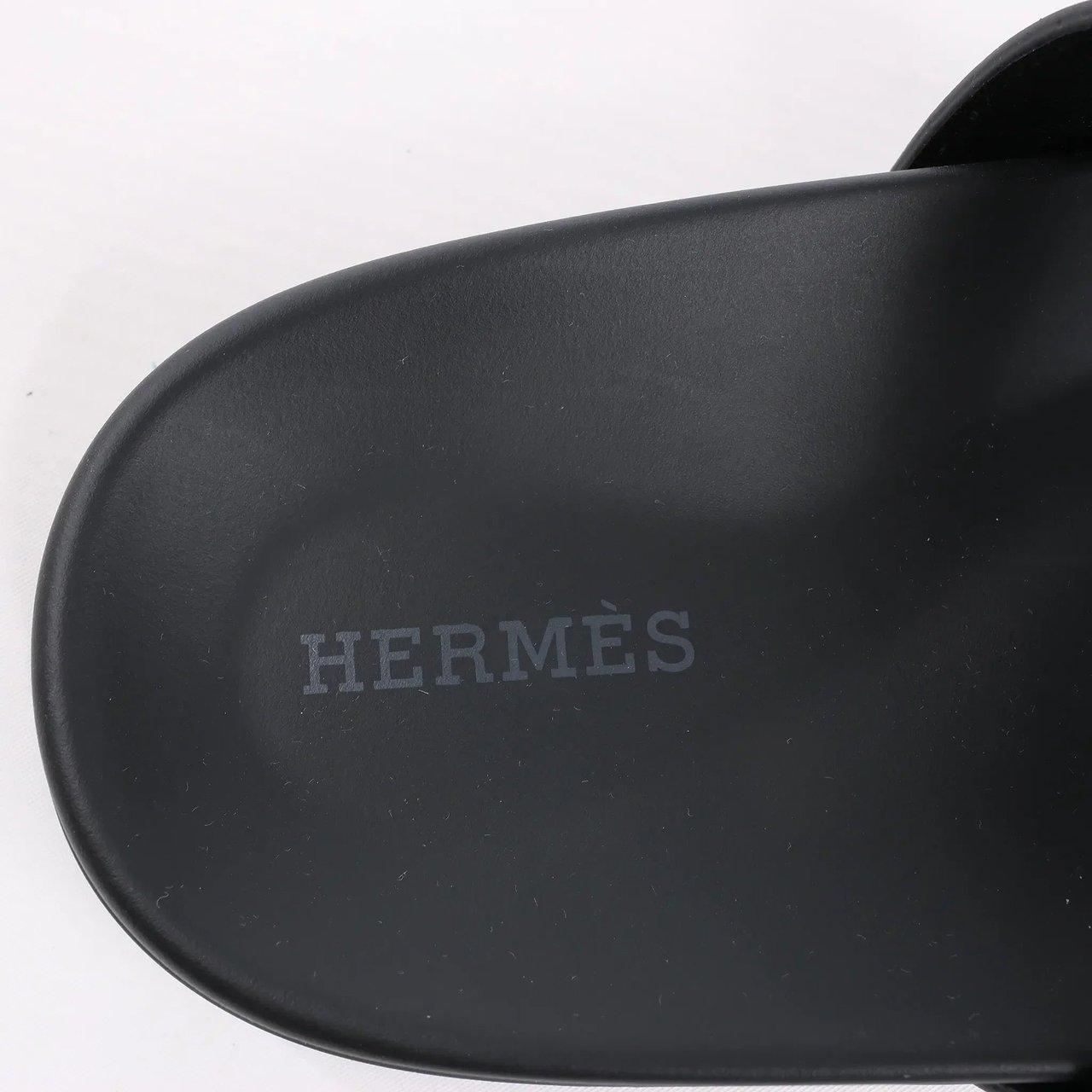 Hermès HERMES Cypre Leather Sandals in Black, Size 38.5 EU Zwart
