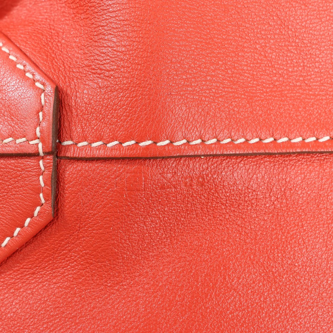 Hermès HERMES Double Sense 28  Veau Swift Shoulder Bag in Sanguine x Rose Jaipur □R: 2014 Rood