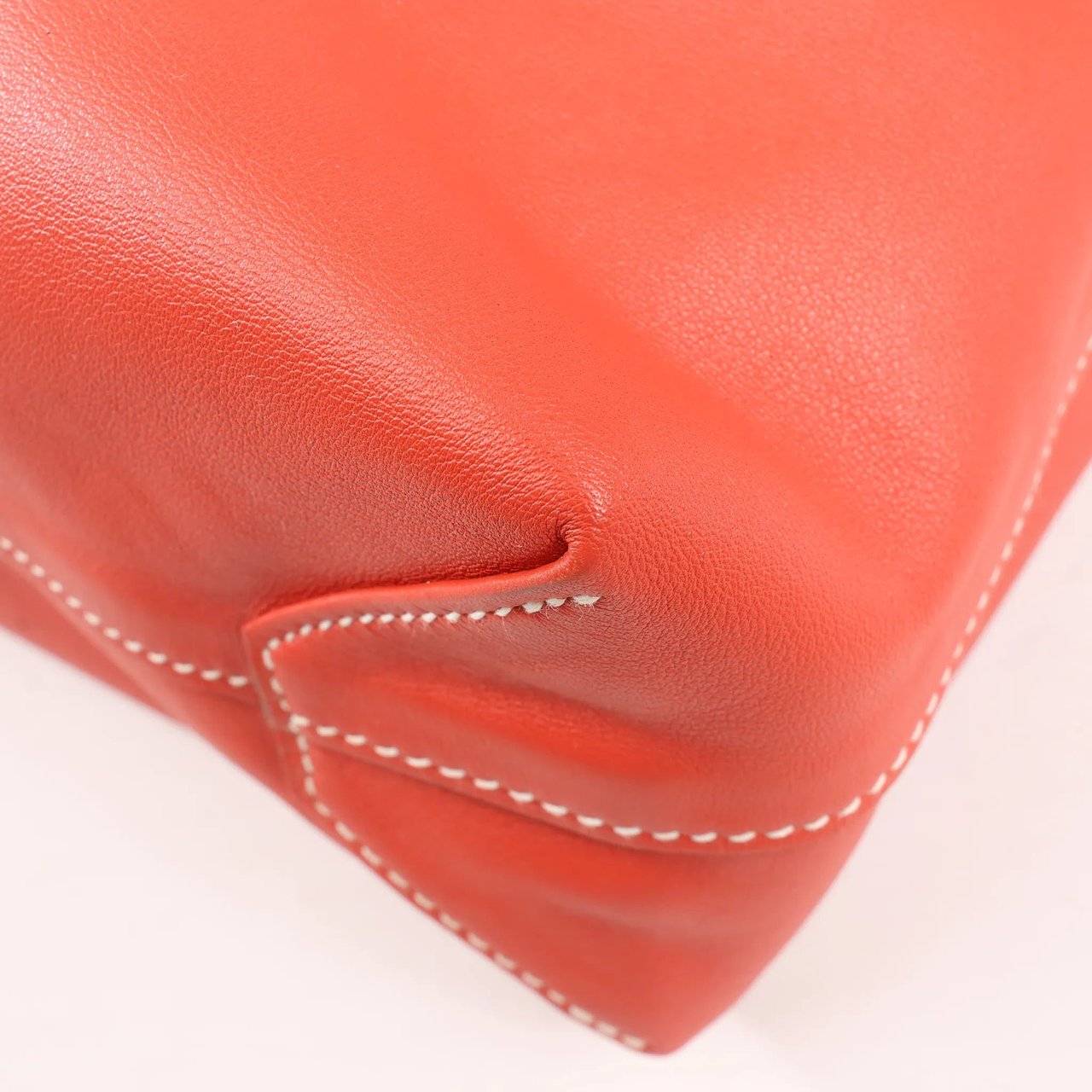 Hermès HERMES Double Sense 28  Veau Swift Shoulder Bag in Sanguine x Rose Jaipur □R: 2014 Rood