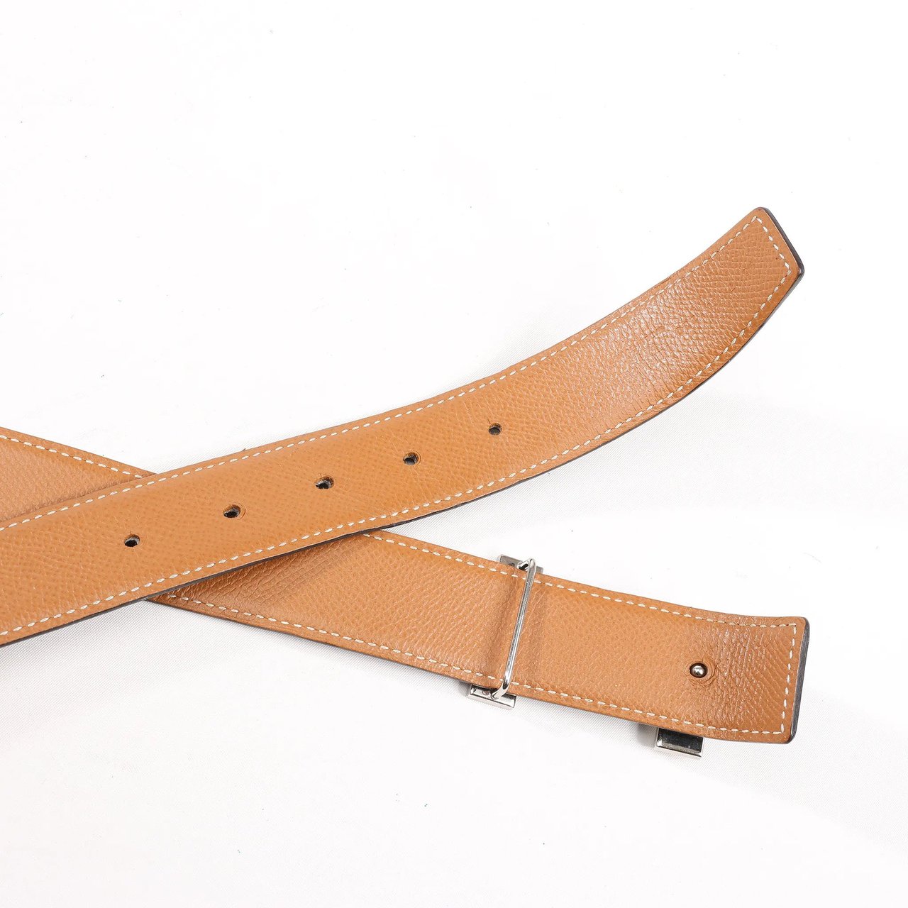 Hermès Hermès H Belt T:2015 Belt 90 Leather in Black Zwart