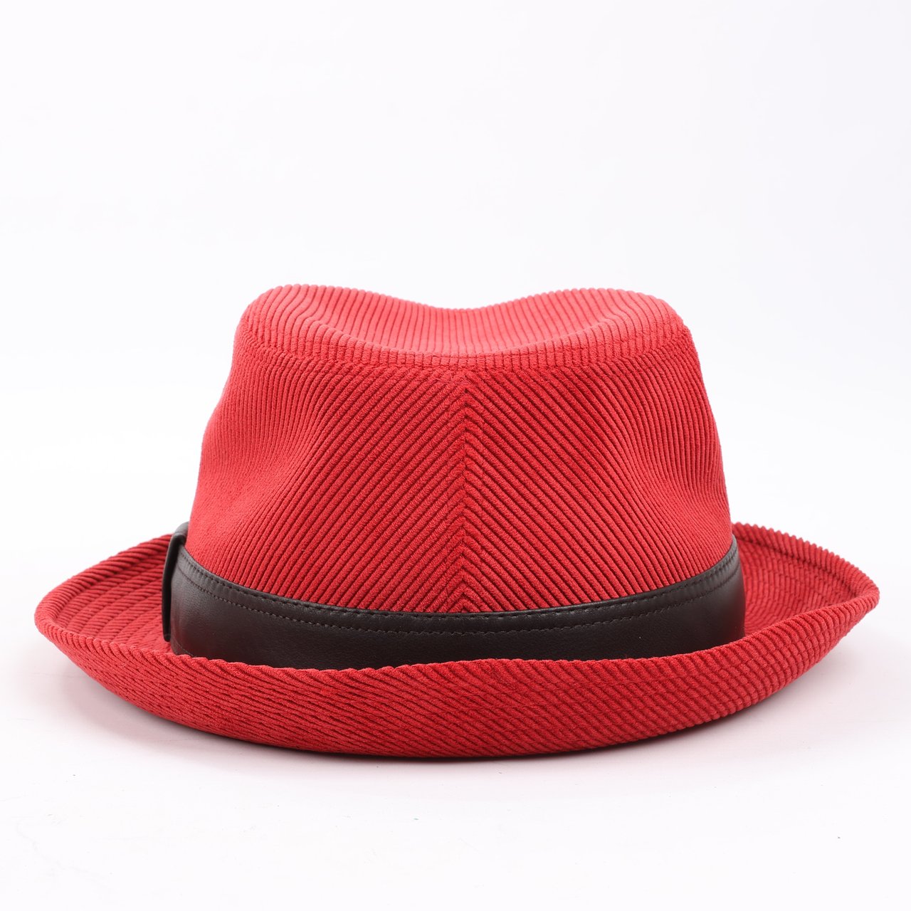 Hermès Hermes Corduroy Fedora Hat in Red Rood