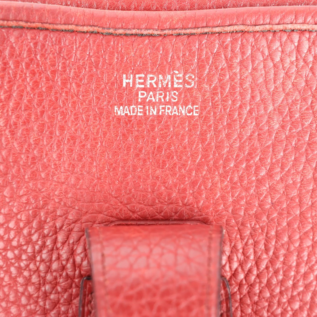 Hermès Hermes Evelyn 2 33 GM Taurillon Clemence in Rouge □H: 2004 Rood