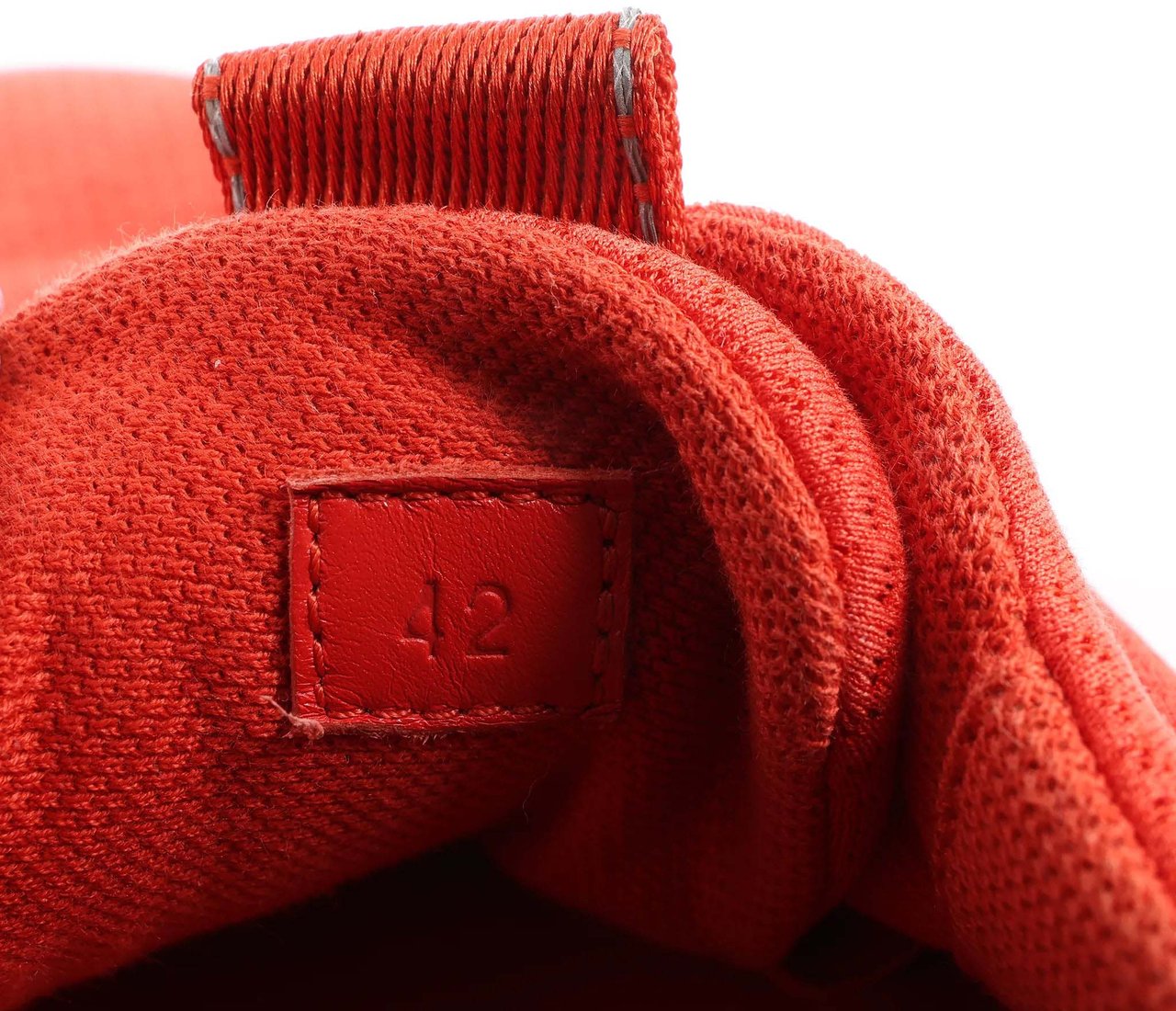 Hermès Hermès Teams Leather x Mesh Fabric Sneakers in Red, Size 42 EU Bruin