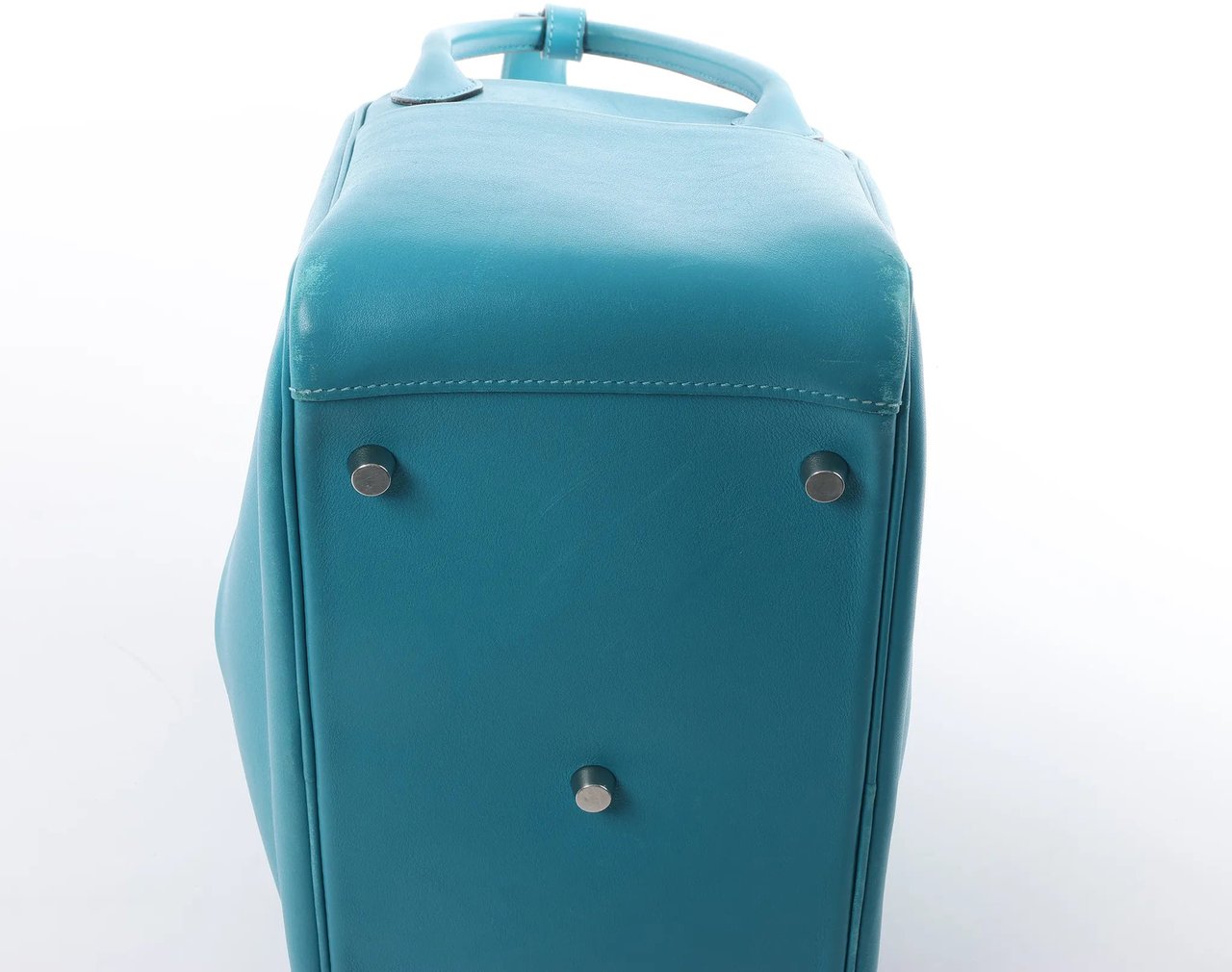 Hermès Hermes Lindy 30 Veau Swift 2Way Handbag in Turquoise □K: 2007 Blauw
