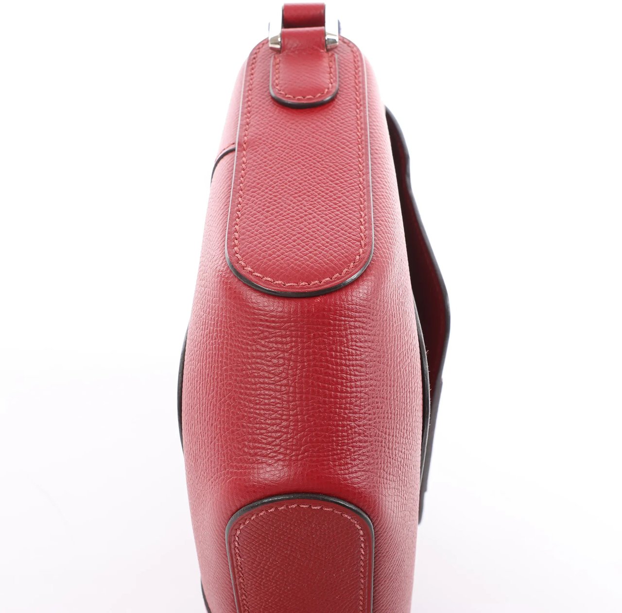 Hermès HERMES Octagon Veau Epsom Crossbody Bag in Rouge Grenat X: 2016 Rood
