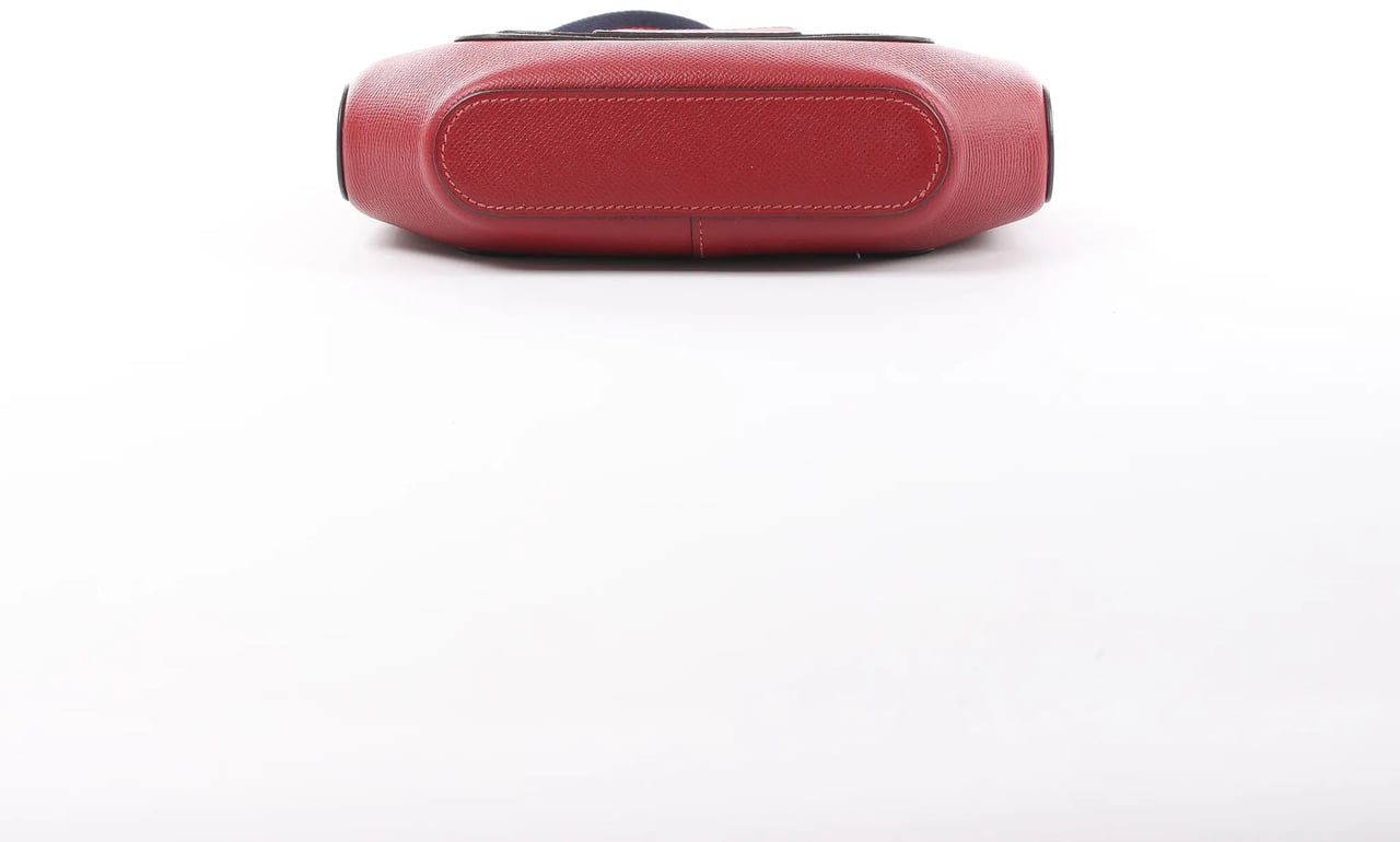 Hermès HERMES Octagon Veau Epsom Crossbody Bag in Rouge Grenat X: 2016 Rood