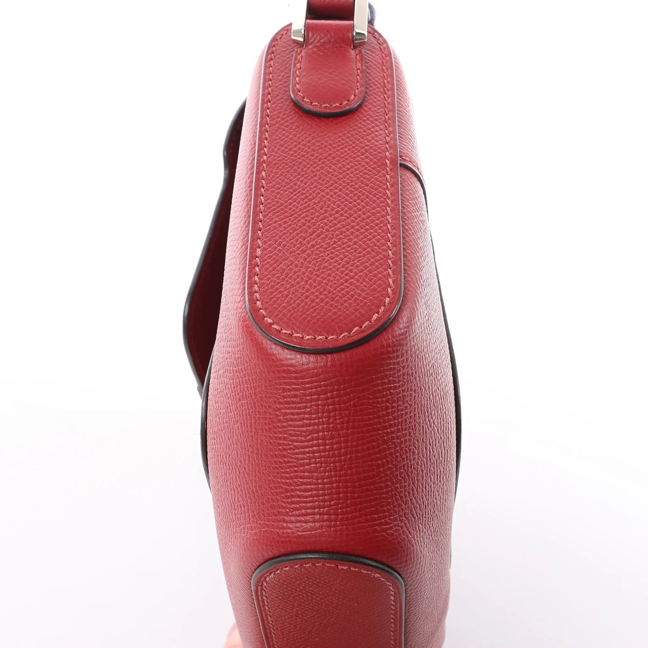 Hermès HERMES Octagon Veau Epsom Crossbody Bag in Rouge Grenat X: 2016 Rood