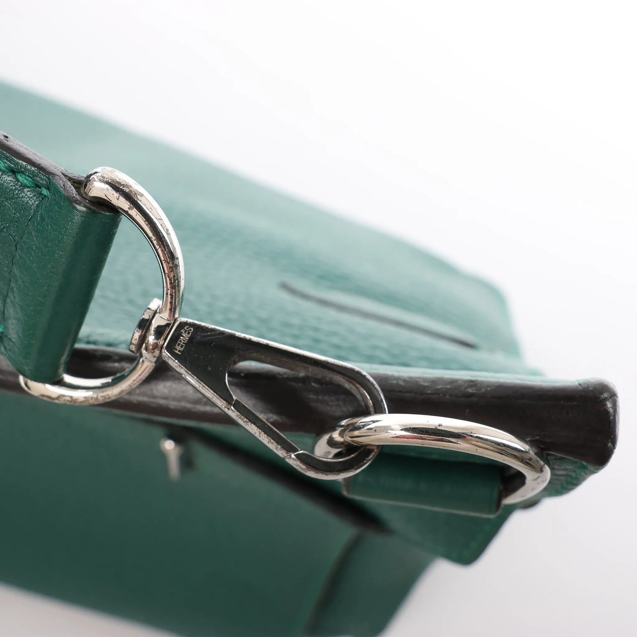 Hermès Hermes Jypsiere 28 Taurillon Clémence Crossbody Bag in Green □Q 2013 Groen
