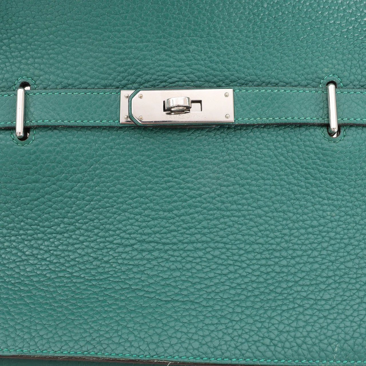 Hermès Hermes Jypsiere 28 Taurillon Clémence Crossbody Bag in Green □Q 2013 Groen