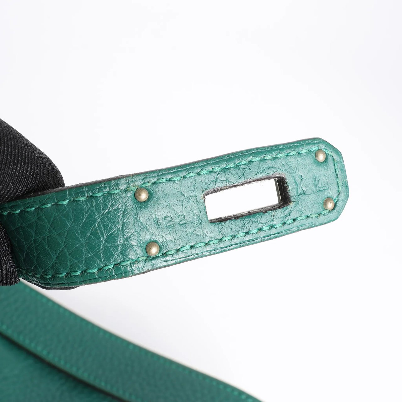 Hermès Hermes Jypsiere 28 Taurillon Clémence Crossbody Bag in Green □Q 2013 Groen