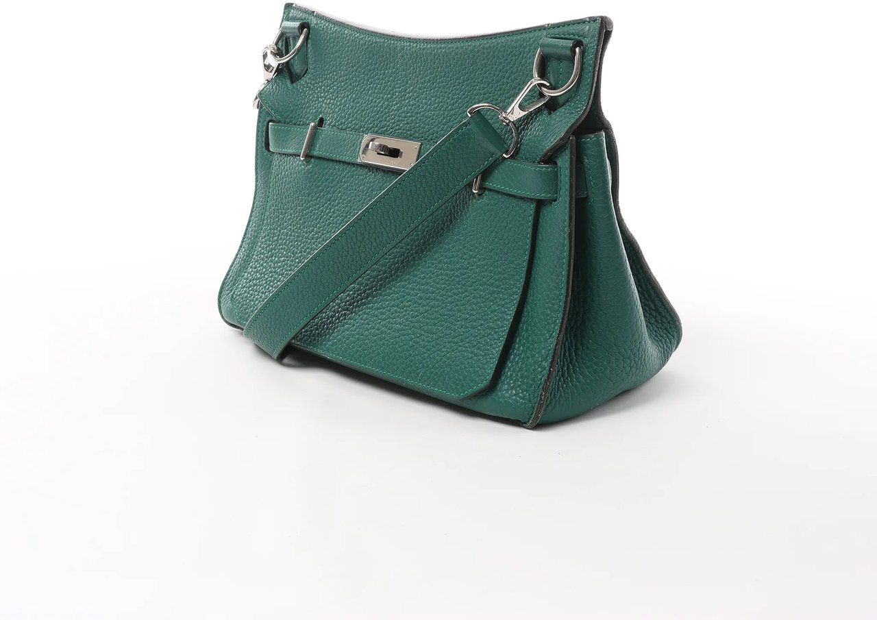 Hermès Hermes Jypsiere 28 Taurillon Clémence Crossbody Bag in Green □Q 2013 Groen