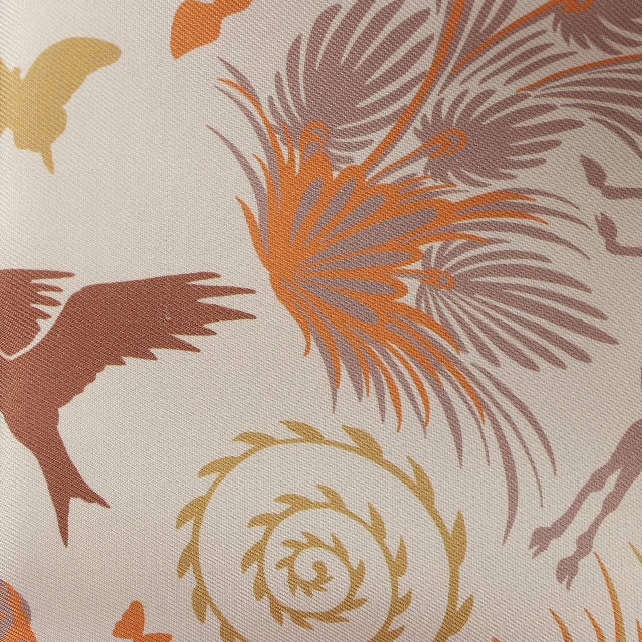 Hermès Hermès Carré 90 Double Face "le Charme d'Orphee Lured" Silk handkerchief in Yellow Geel