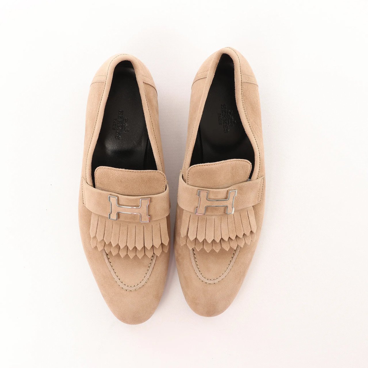 Hermès Hermès Royal Suede Loafer in Beige, Size 38.5 EU Beige