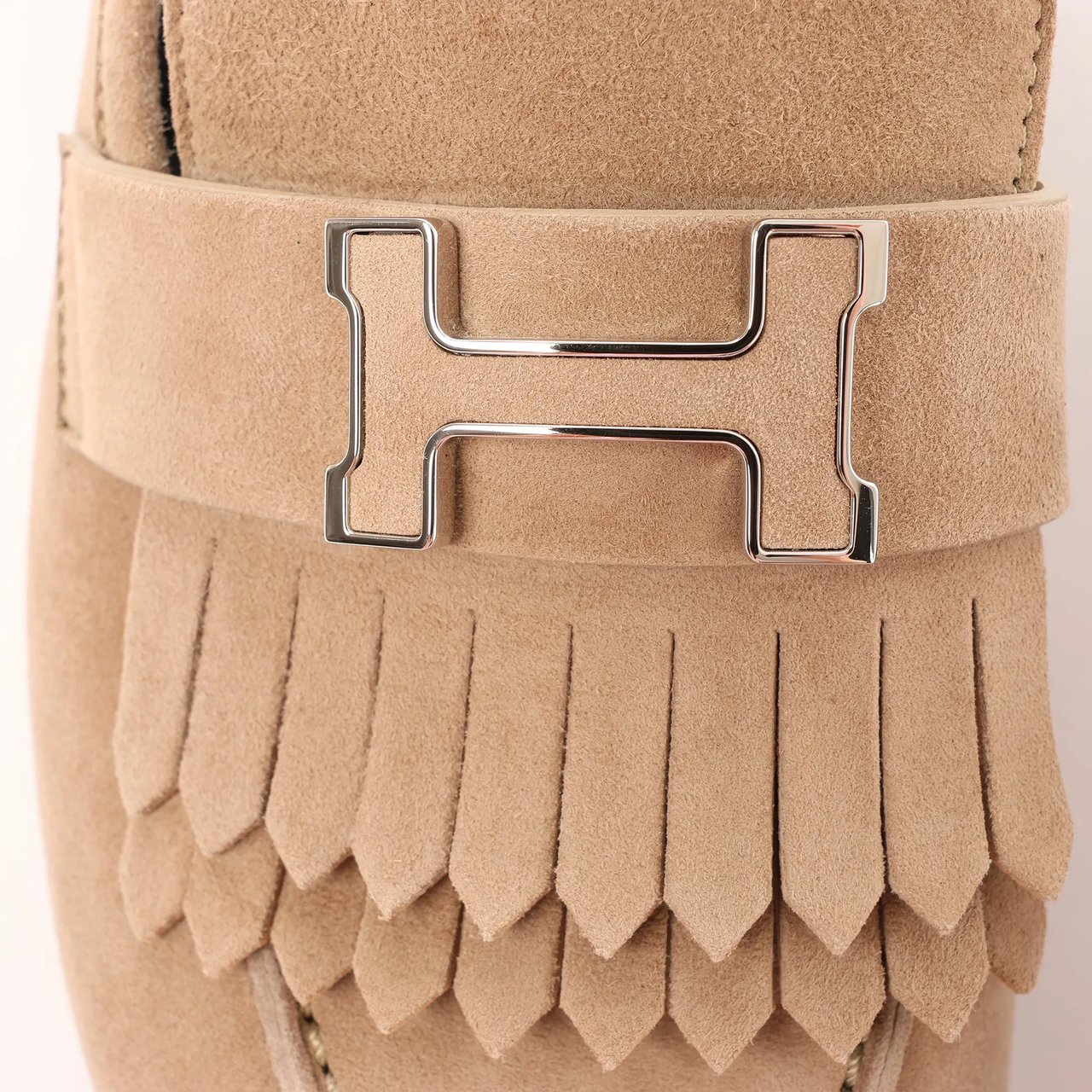 Hermès Hermès Royal Suede Loafer in Beige, Size 38.5 EU Beige