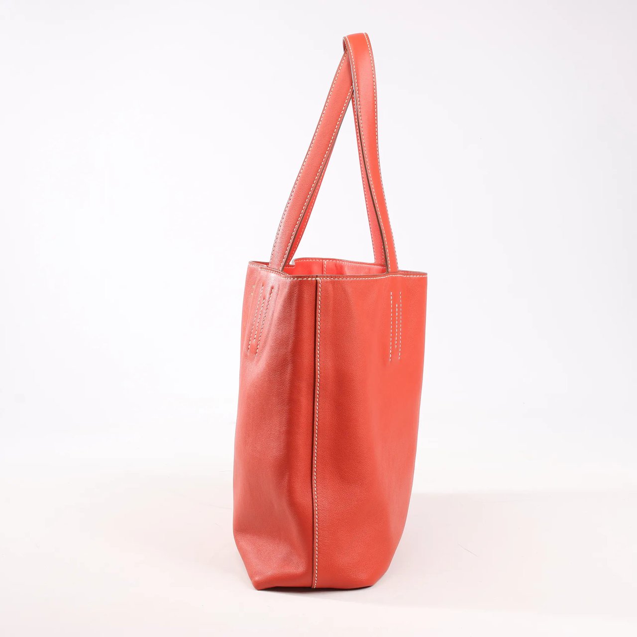 Hermès HERMES Double Sense 28 Veau Swift Shoulder Bag in Sanguine x Rose Jaipur □R: 2014 Rood