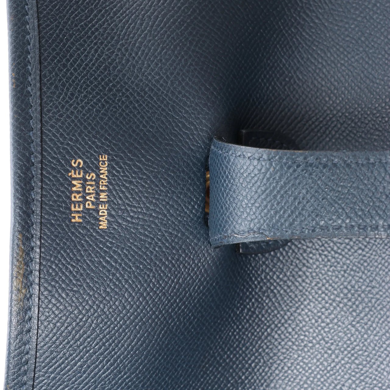 Hermès Hermes Evelyn 1 33 GM Cushbell Leather in Vert Navy Blue □A: 1997 Navy