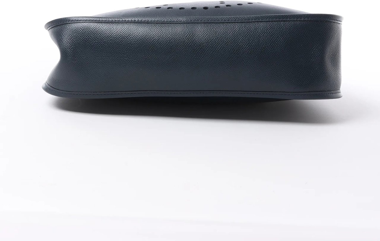 Hermès Hermes Evelyn 1 33 GM Cushbell Leather in Vert Navy Blue □A: 1997 Navy