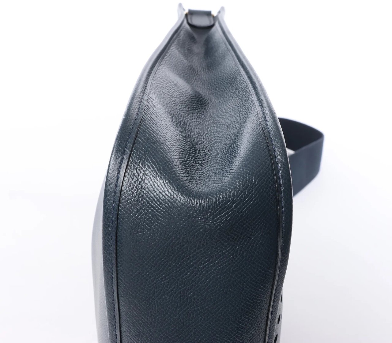 Hermès Hermes Evelyn 1 33 GM Cushbell Leather in Vert Navy Blue □A: 1997 Navy