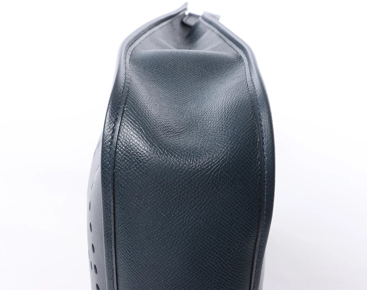 Hermès Hermes Evelyn 1 33 GM Cushbell Leather in Vert Navy Blue □A: 1997 Navy