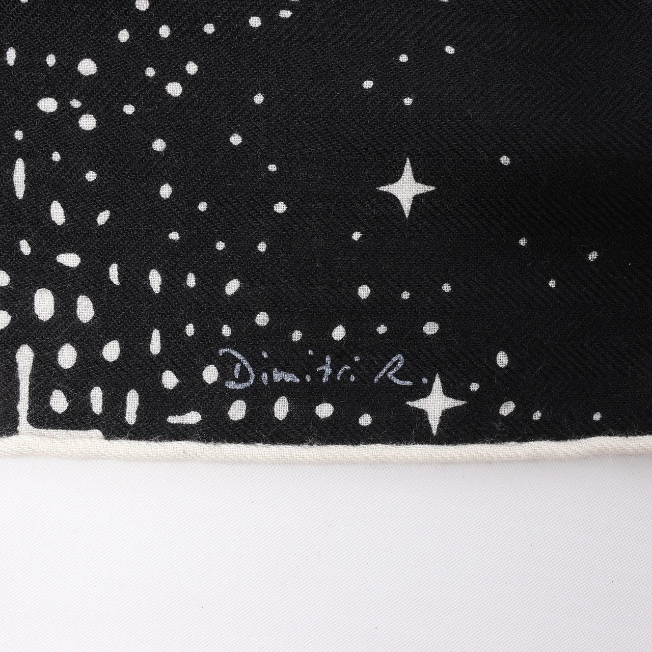 Hermès Hermès Carré 140 "Clair De Lune" Cashmere x Silk Scarve in Black Zwart