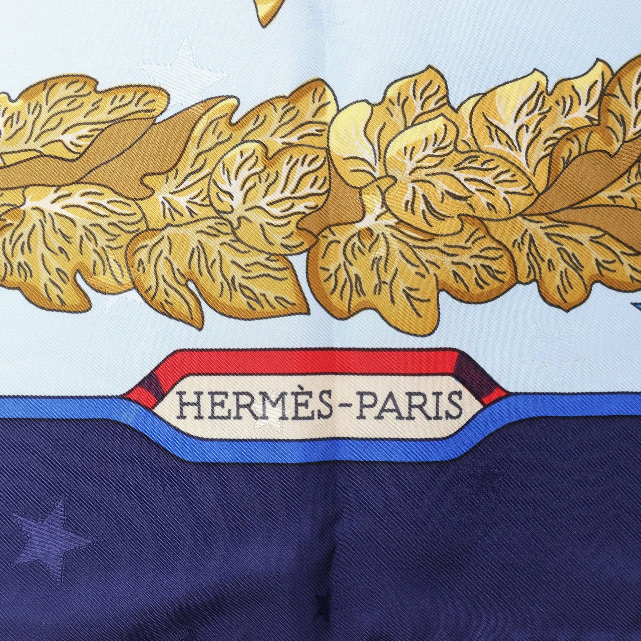 Hermès Hermès Carré 90 "Emblemes de L'Europe" Silk handkerchief in Navy Blue Navy