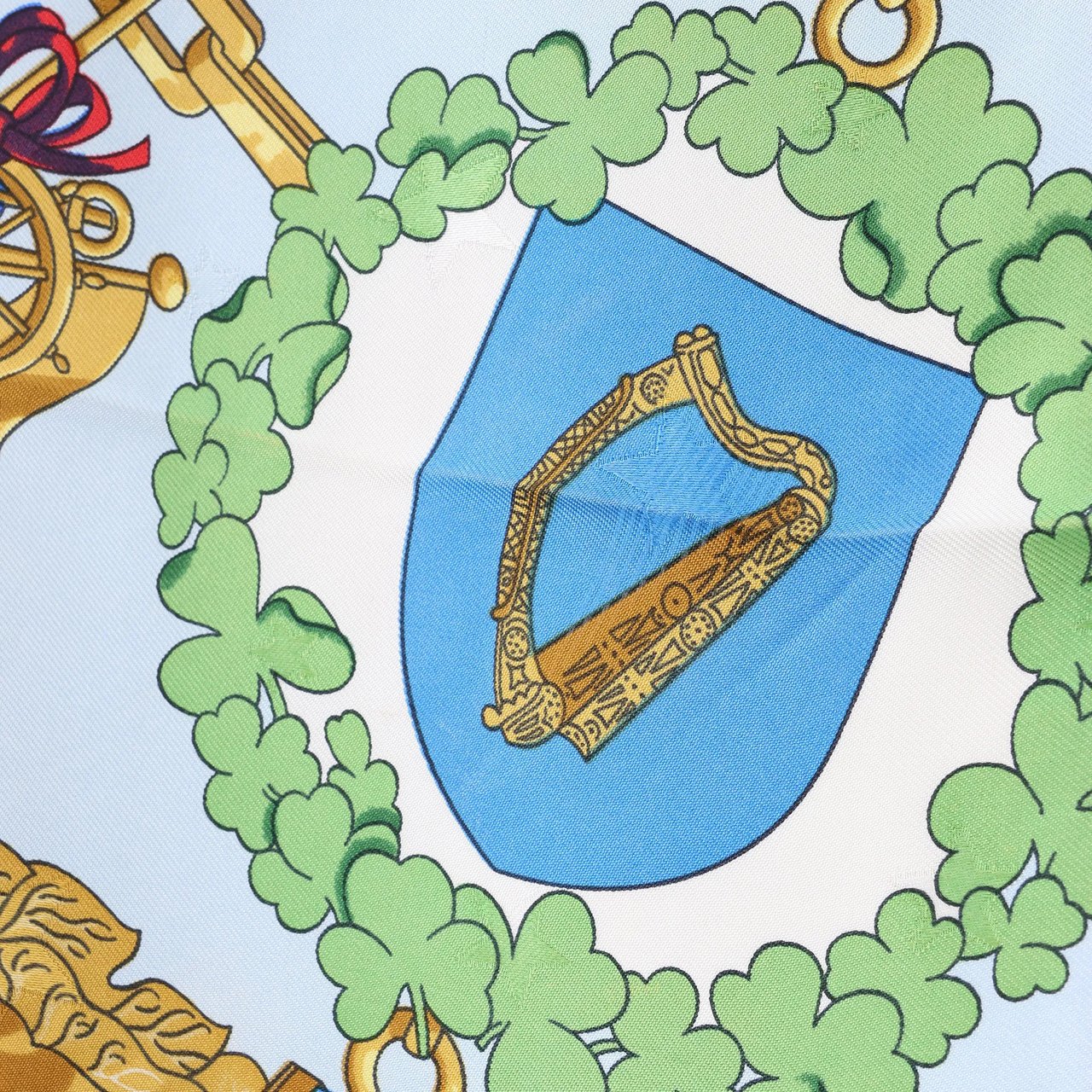 Hermès Hermès Carré 90 "Emblemes de L'Europe" Silk handkerchief in Navy Blue Navy