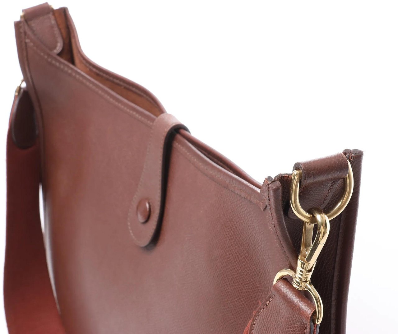Hermès Hermes Evelyn 1 33 GM Cushbell Leather in Havane □B: 1998 Maroon