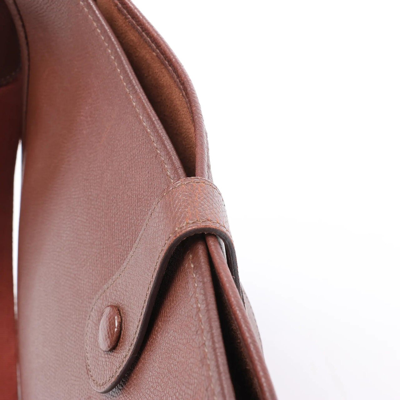Hermès Hermes Evelyn 1 33 GM Cushbell Leather in Havane □B: 1998 Maroon