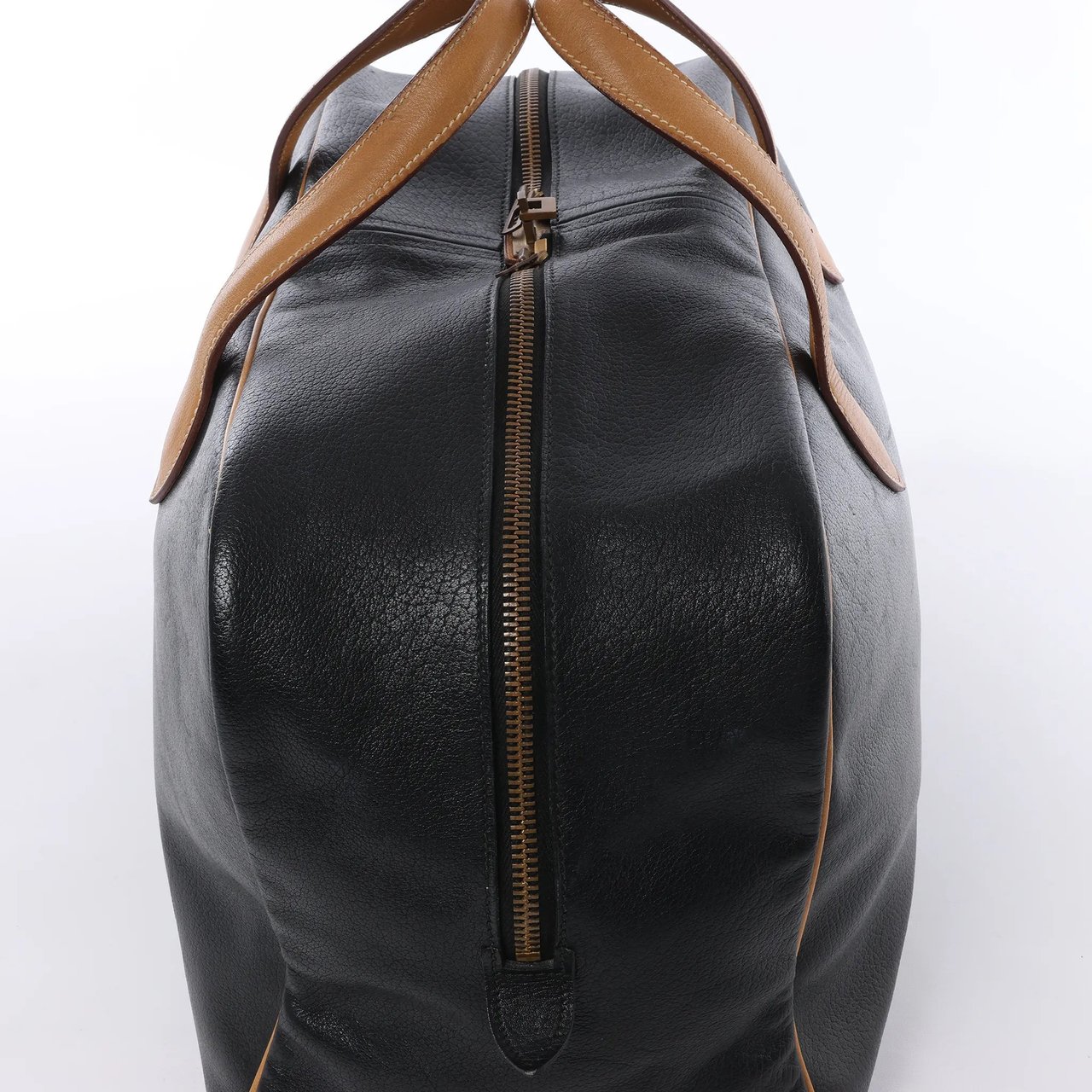 Hermès HERMES Victoria 43 Ardennes Handbag in Black ○G:1977 Zwart