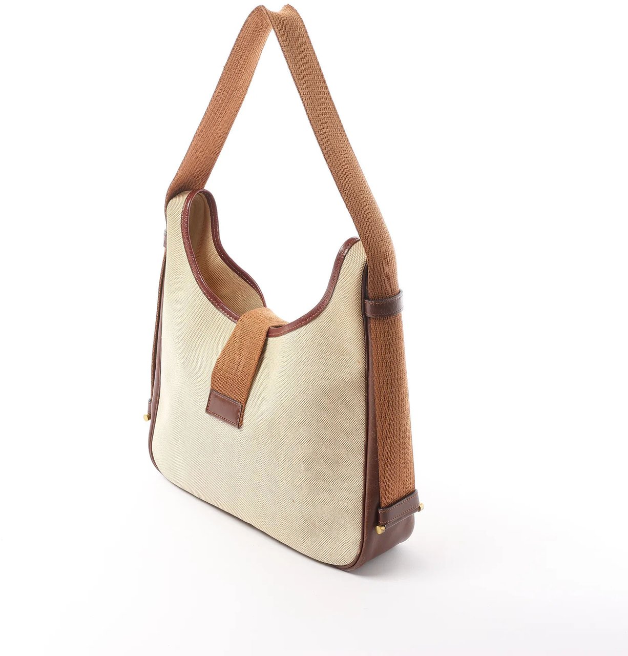 Hermès Hermes Sako Toile H Shoulder Bag in Brown ○O:1985 Blauw