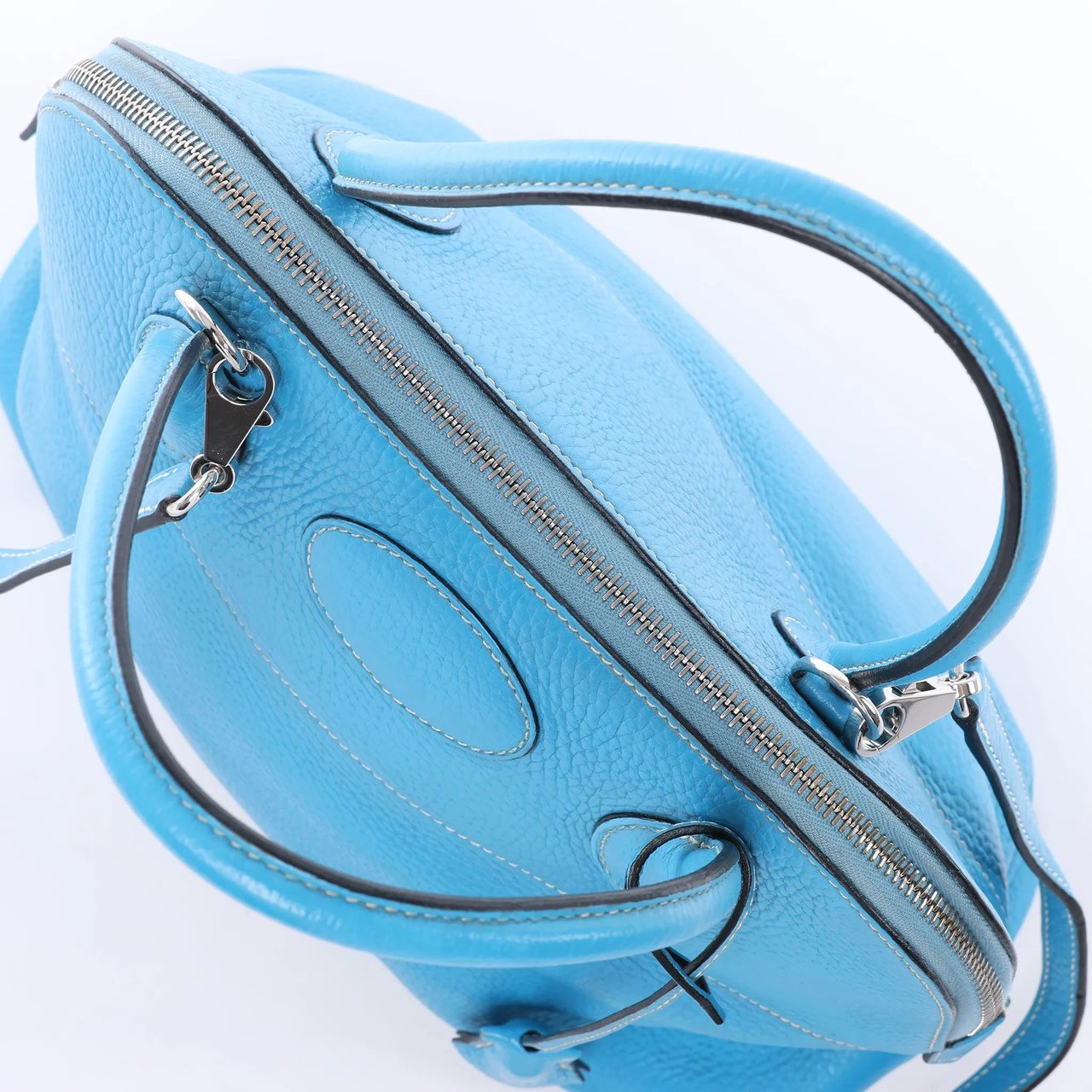Hermès HERMES Bolide 31 Taurillon Clemence 2Way Handbag in Blue □I: 2005 Blauw