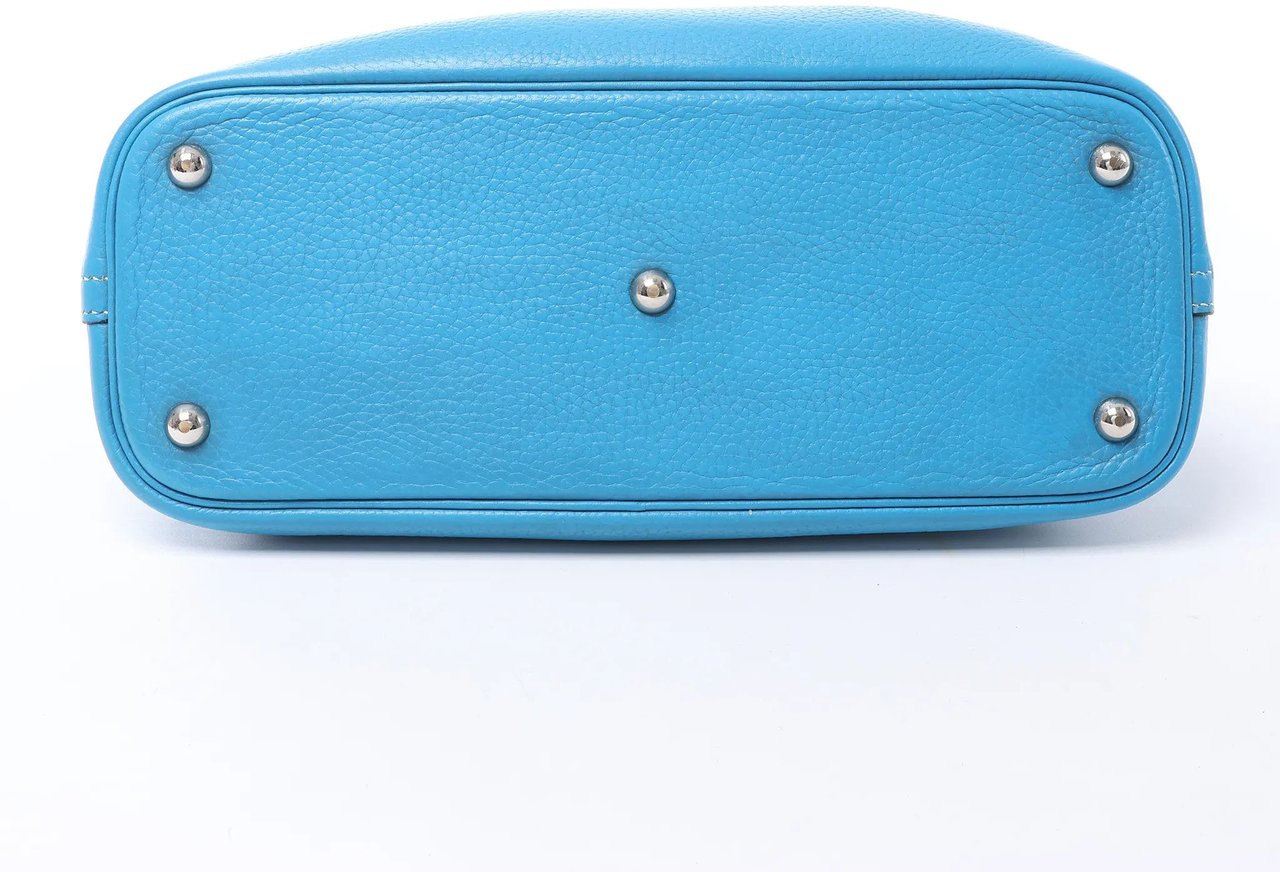 Hermès HERMES Bolide 31 Taurillon Clemence 2Way Handbag in Blue □I: 2005 Blauw