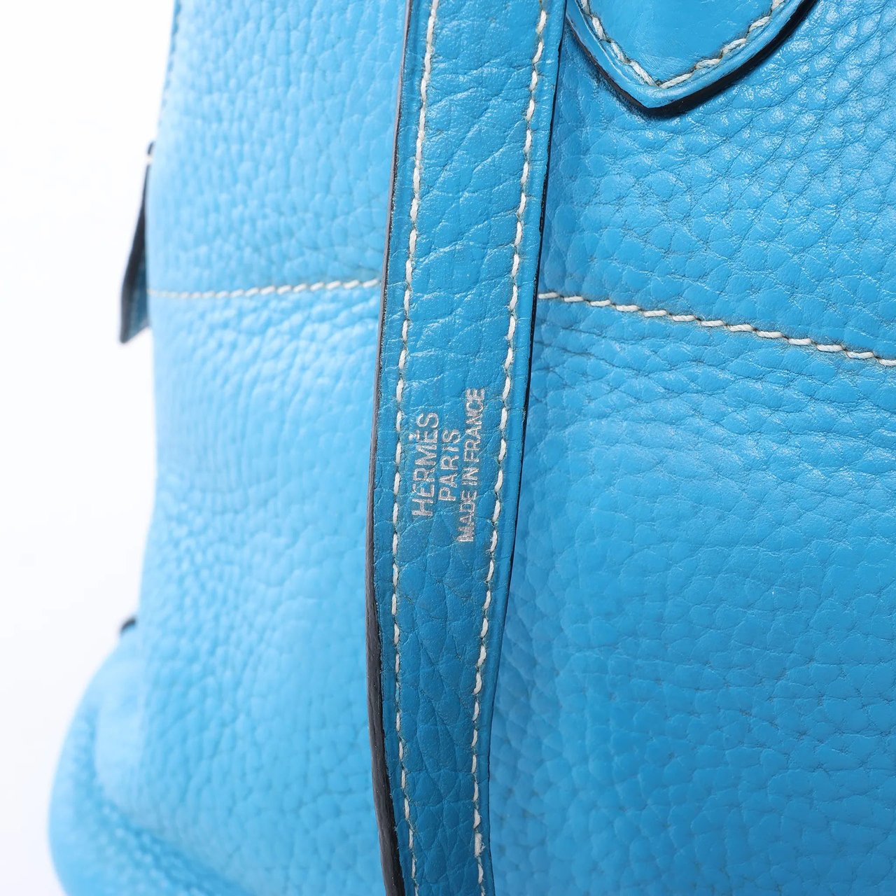 Hermès HERMES Bolide 31 Taurillon Clemence 2Way Handbag in Blue □I: 2005 Blauw