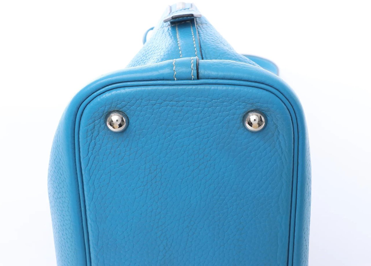 Hermès HERMES Bolide 31 Taurillon Clemence 2Way Handbag in Blue □I: 2005 Blauw