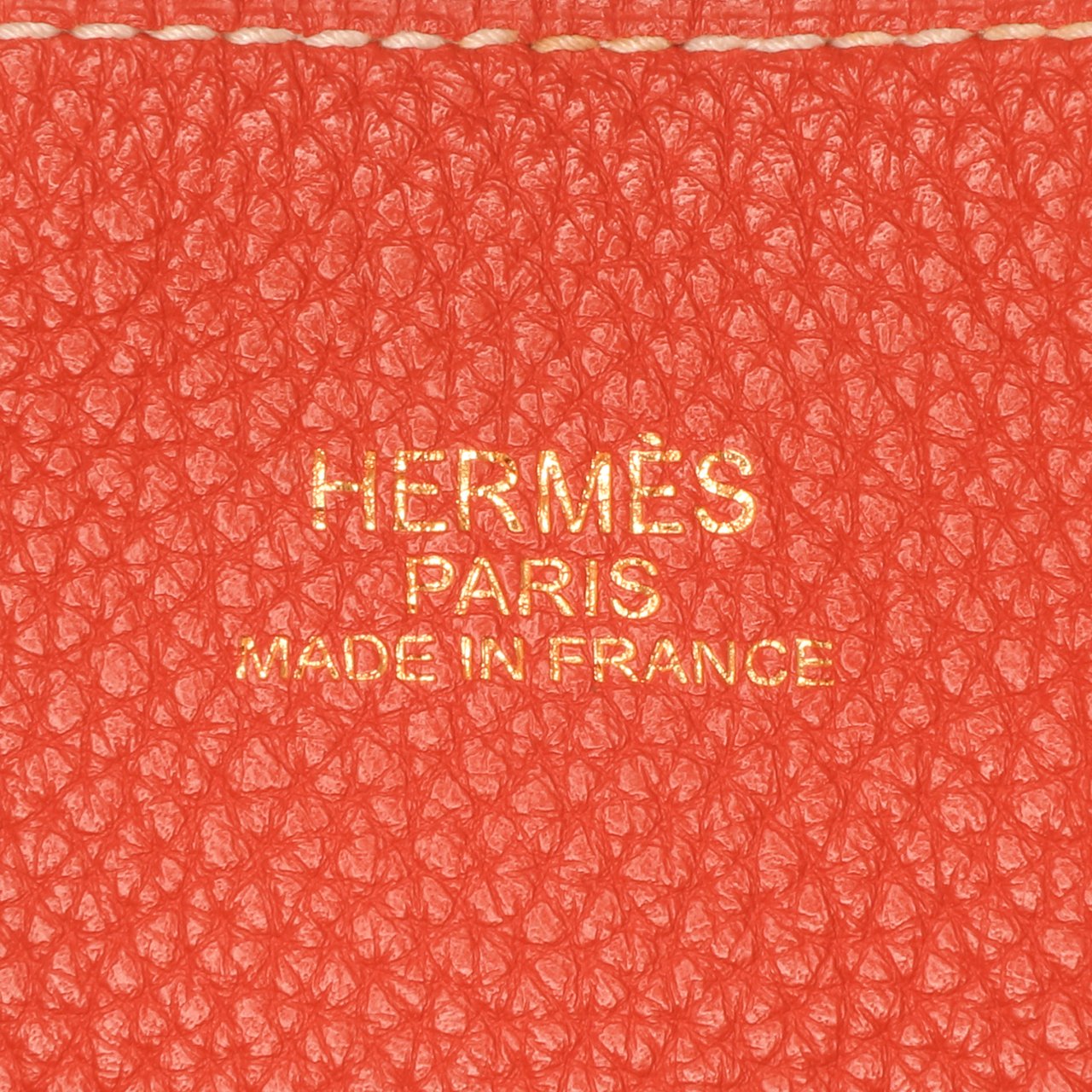 Hermès Clemence Double Sens 36 Oranje
