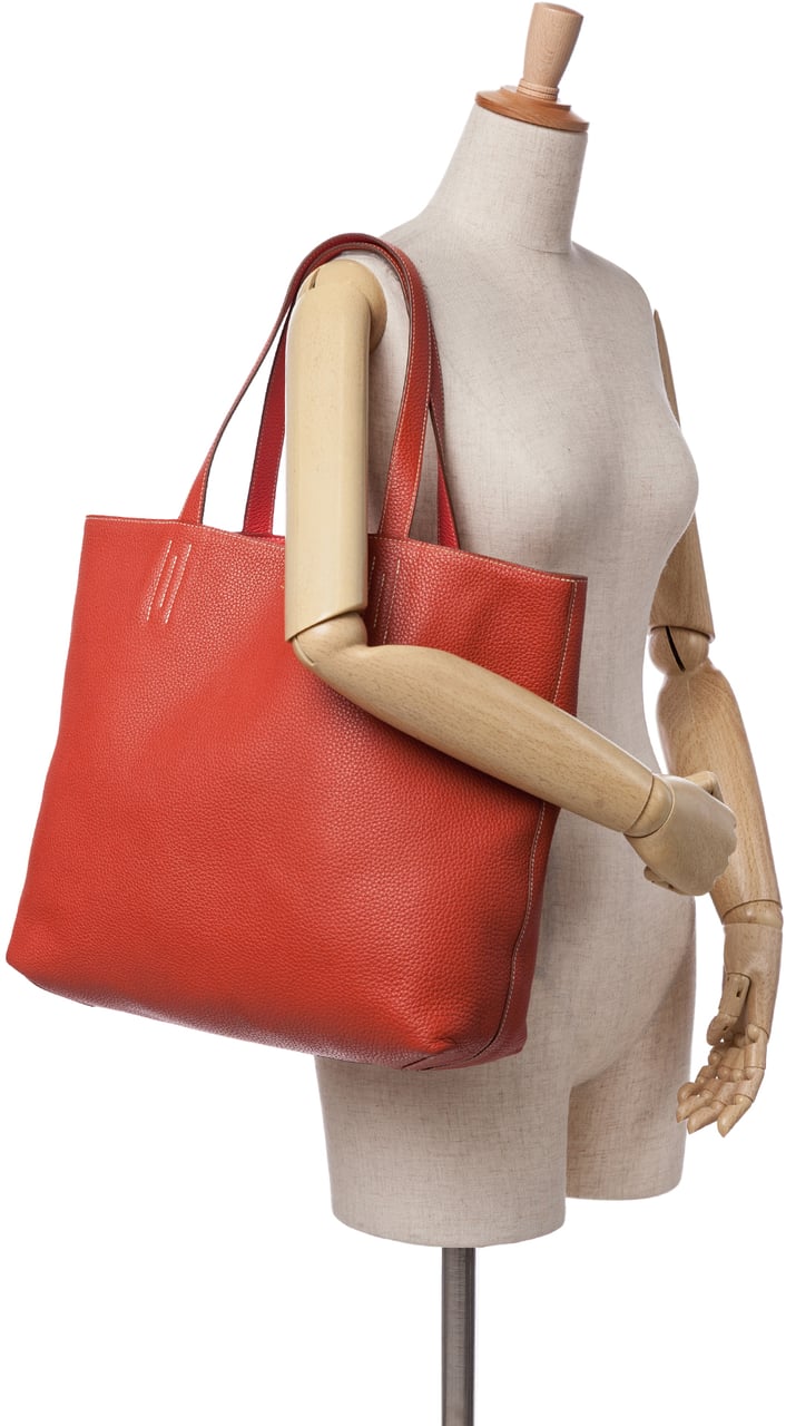 Hermès Clemence Double Sens 36 Oranje
