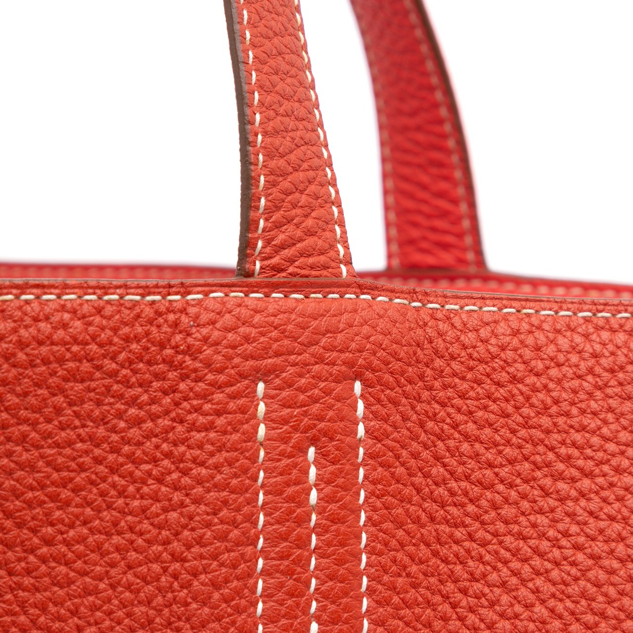 Hermès Clemence Double Sens 36 Oranje