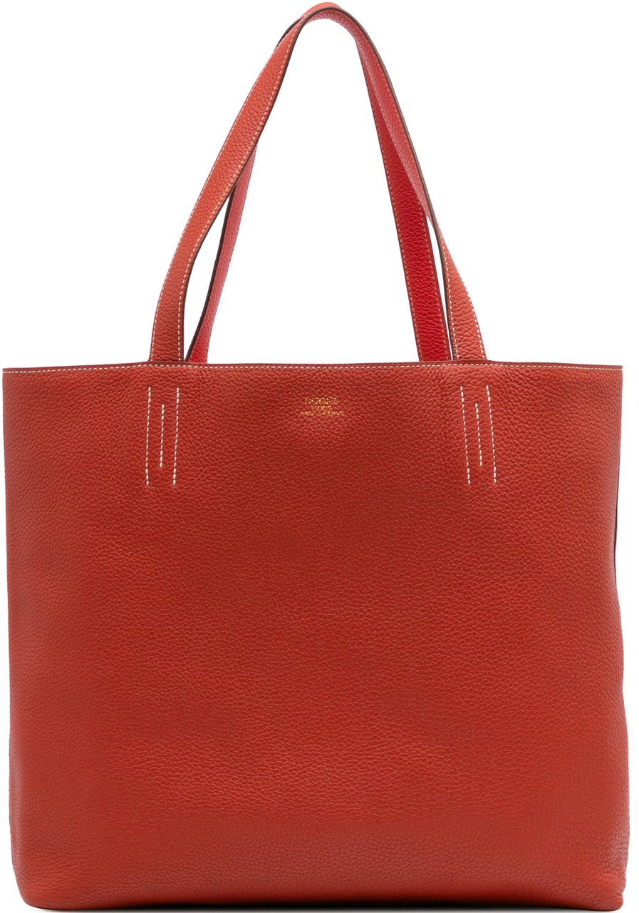Hermès Clemence Double Sens 36 Oranje