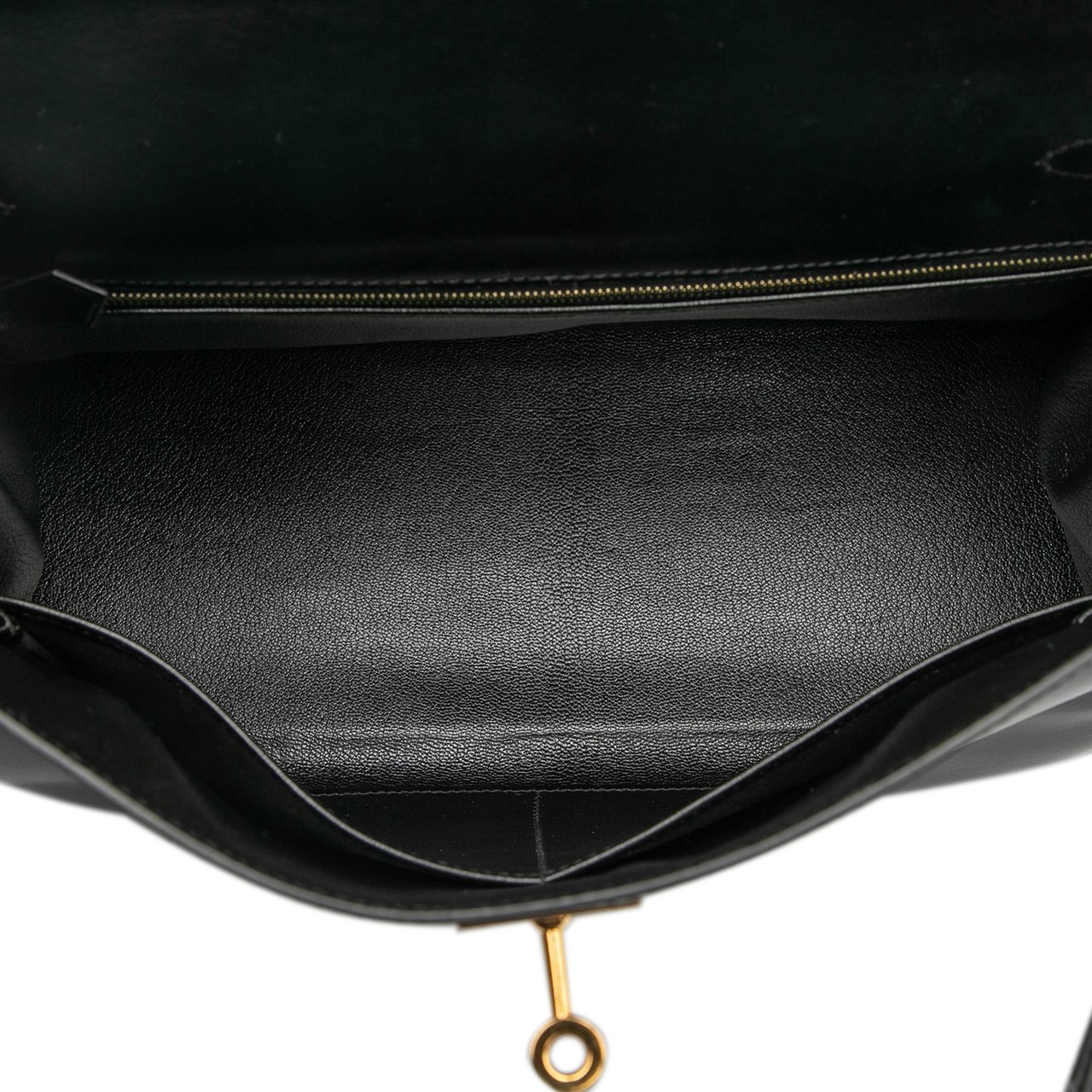 Hermès Box Calf Kelly Retourne 32 Zwart