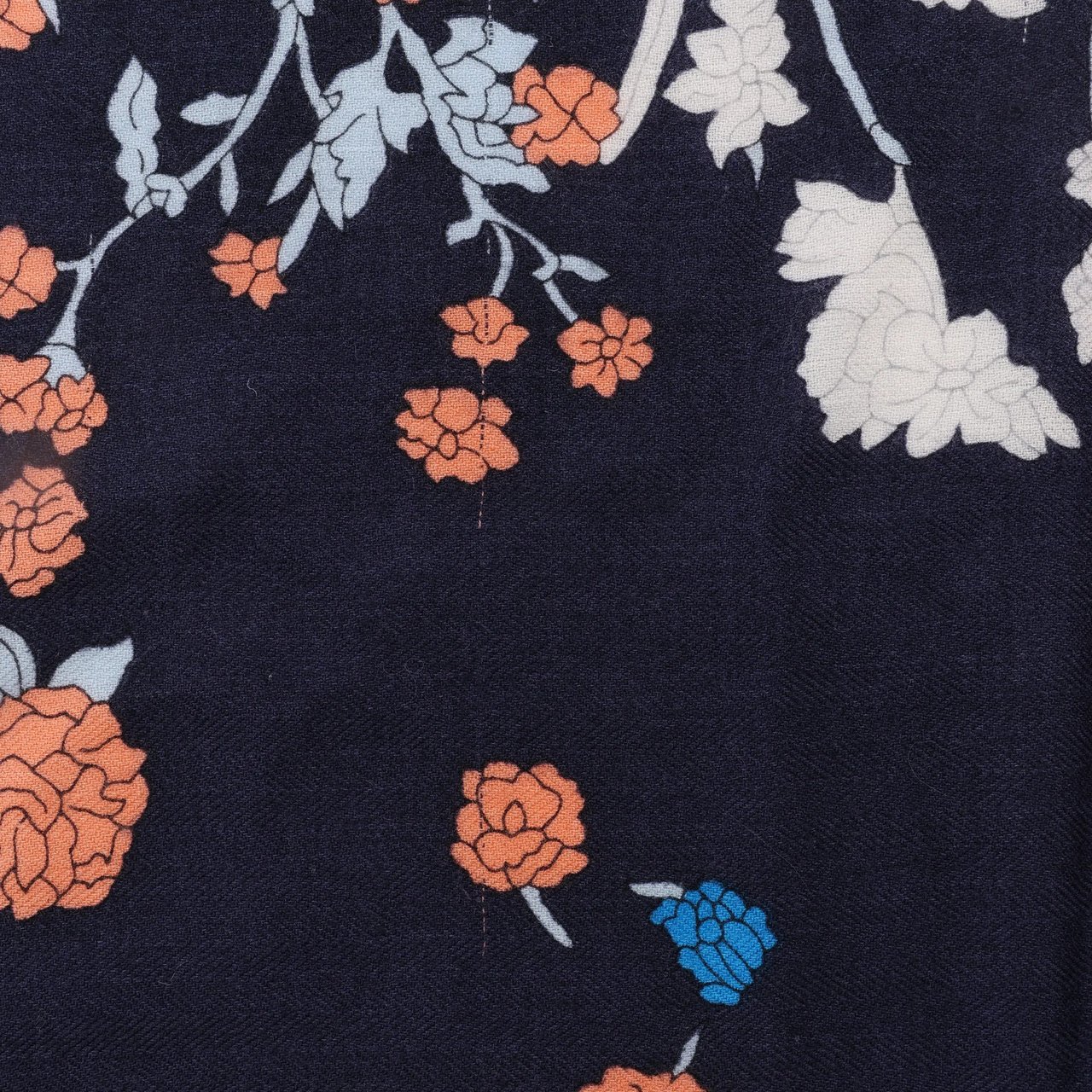 Hermès Carré Géant "Robe Legere" Cashmere x Silk handkerchief in Navy Blue Divers