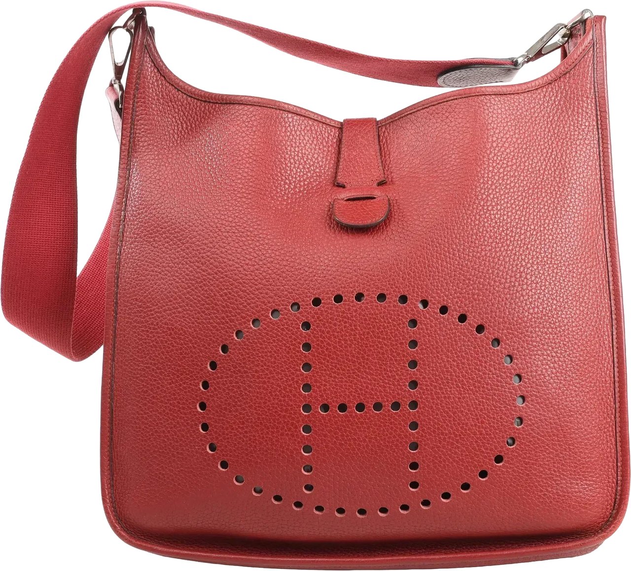 Hermès Hermes Evelyn 2 33 GM Taurillon Clemence in Rouge □H: 2004 Rood