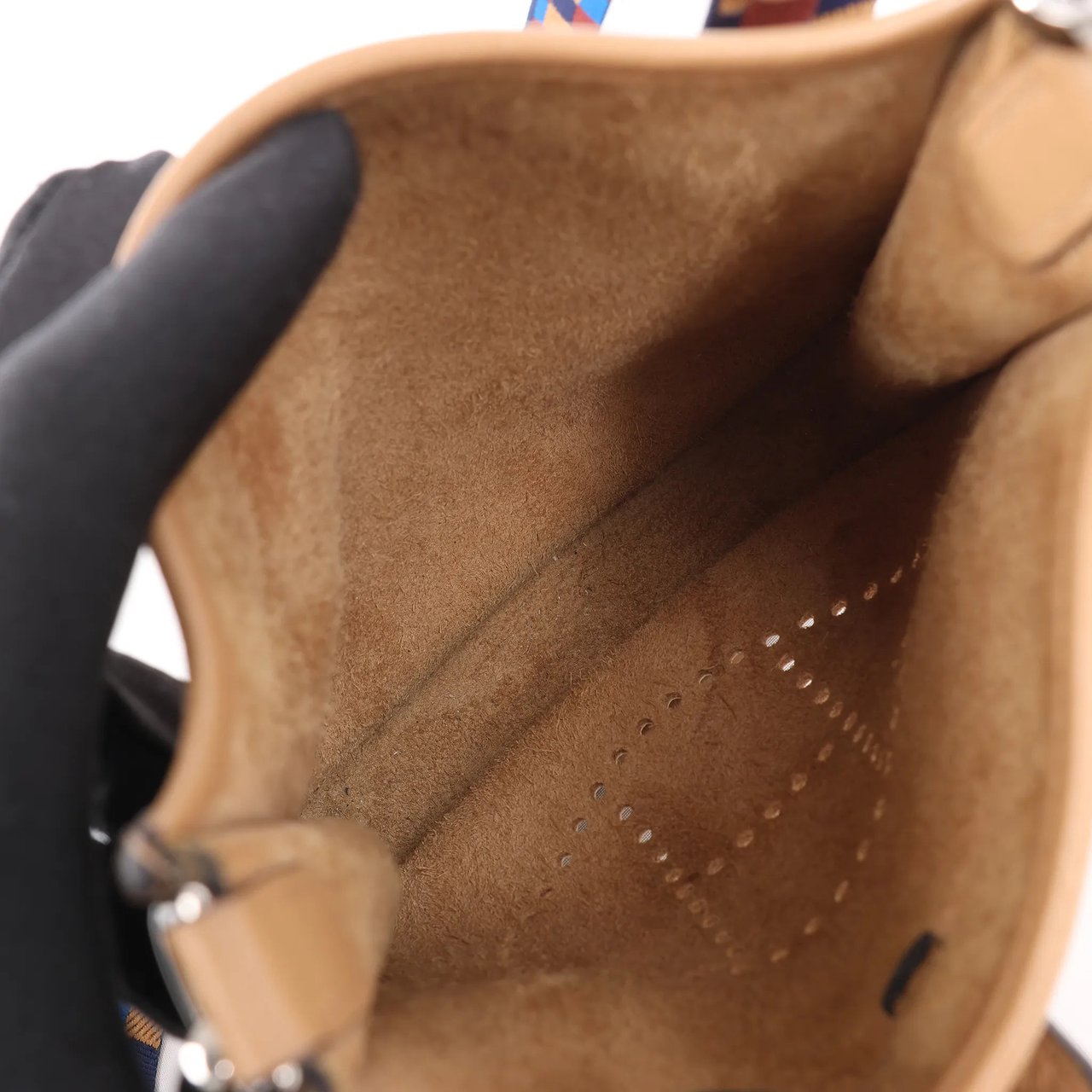 Hermès Evelyne Taurillon Clemence Maxi Quadrille TPM Chai Shoulder bag U:2022 Bruin